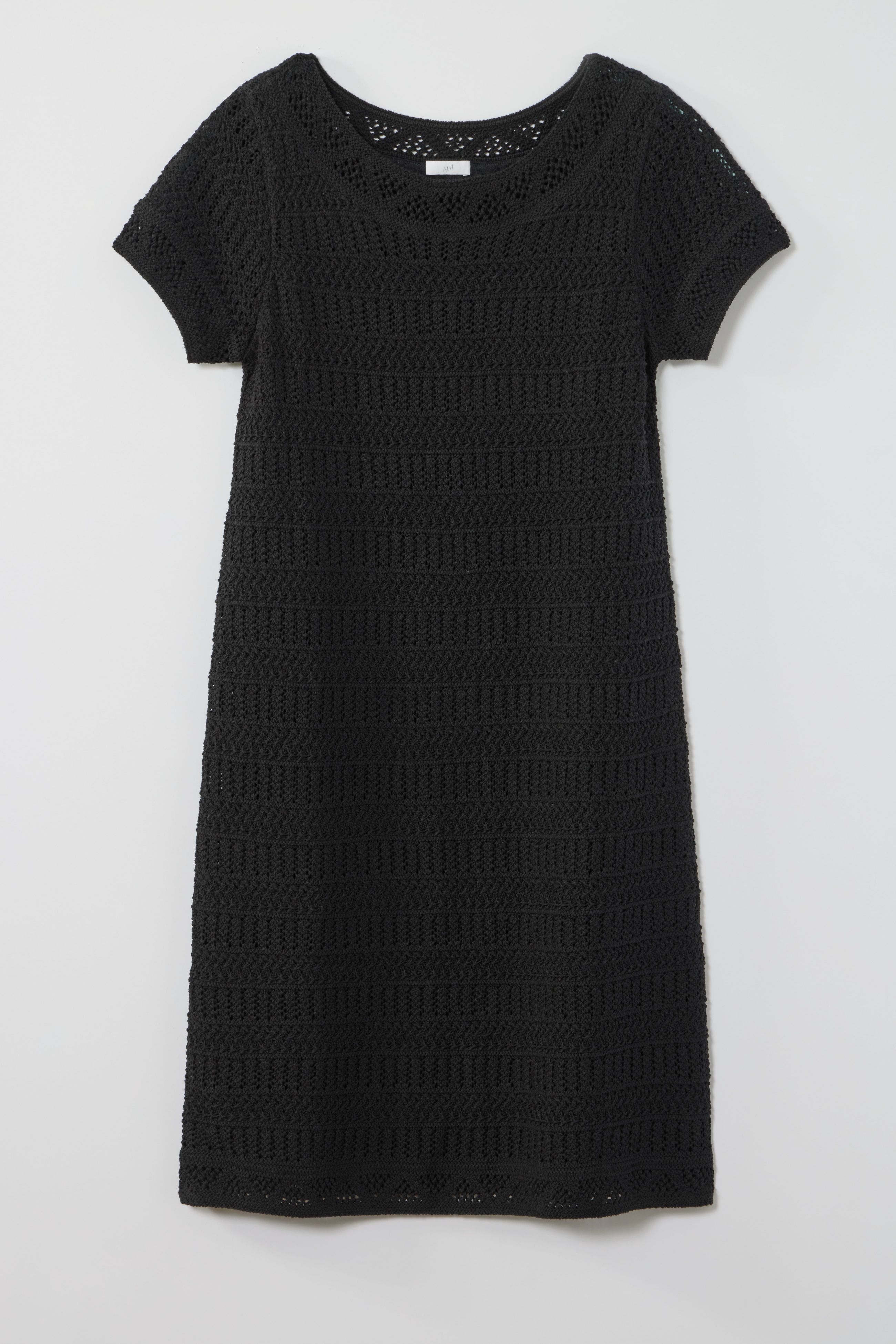 crochet cap-sleeve dress