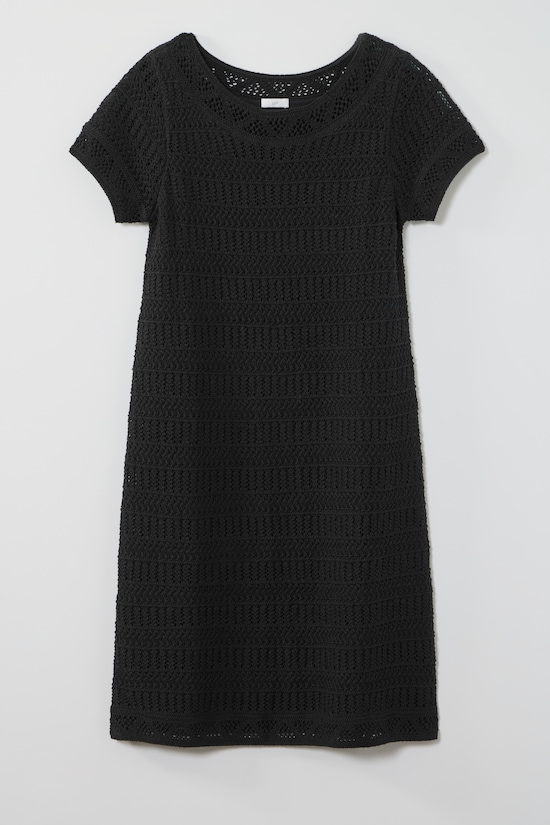 CROCHET CAP-SLEEVE DRESS