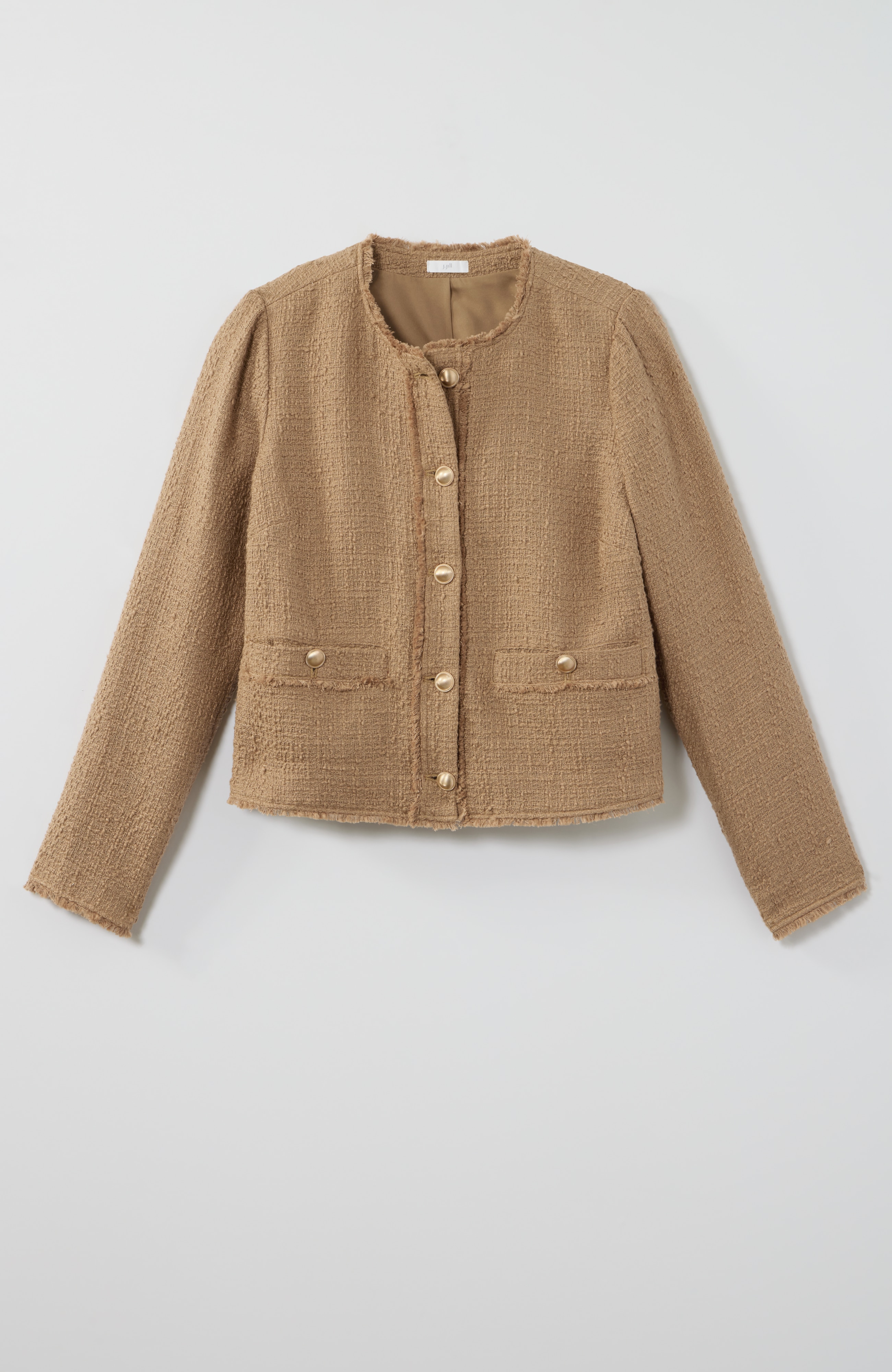 Tweed Button-Front Jacket | JJill
