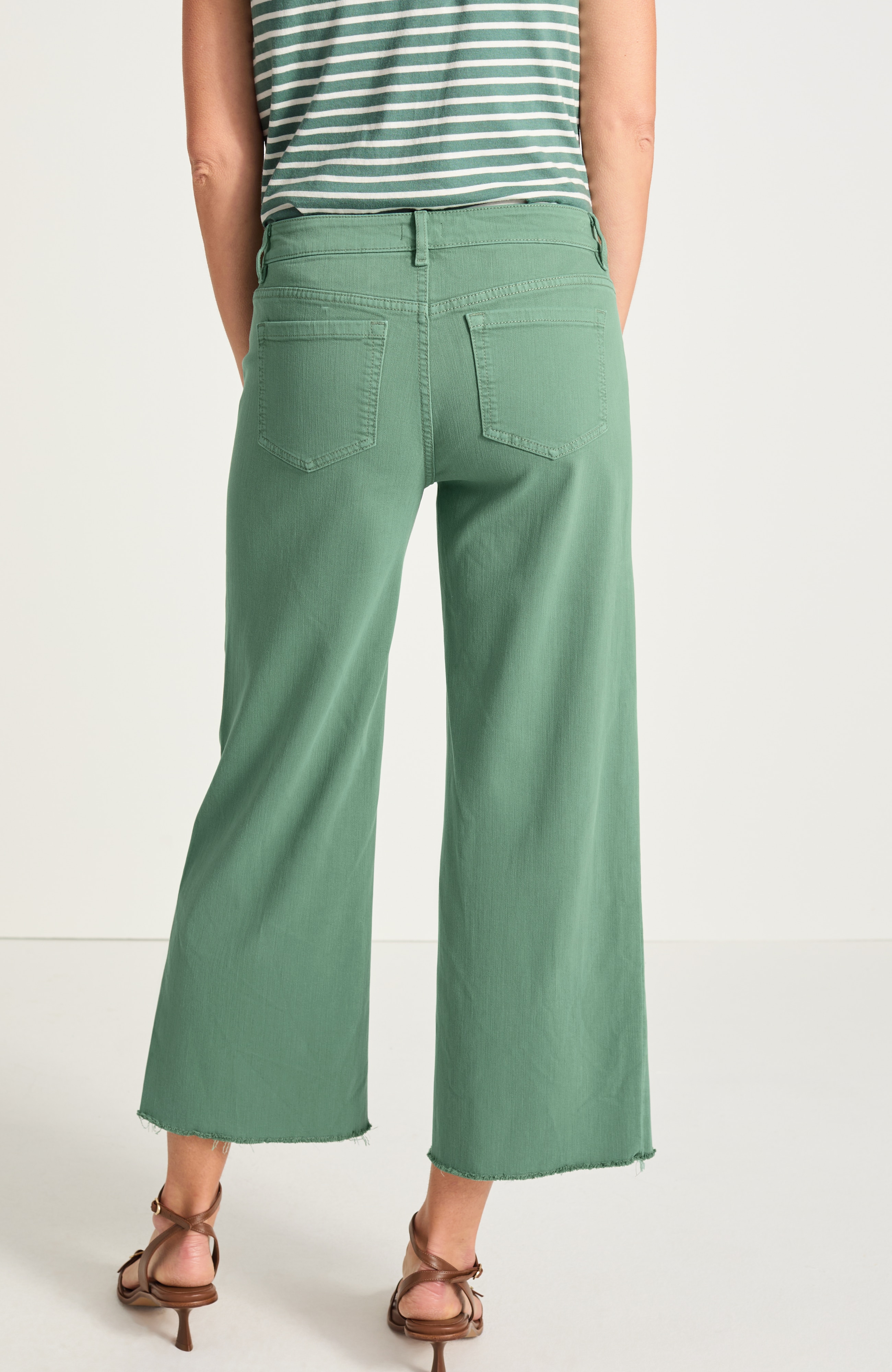 Mid-Rise Wide-Leg Crops
