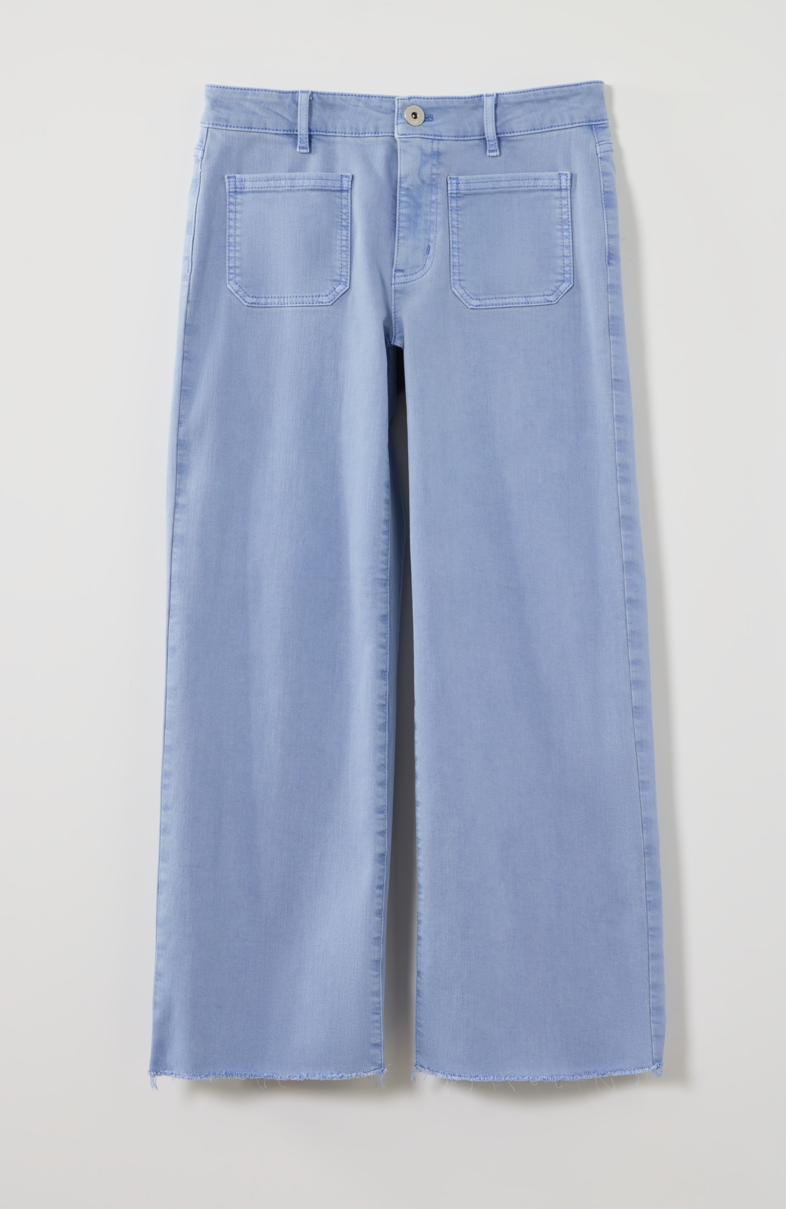 mid-rise wide-leg crops
