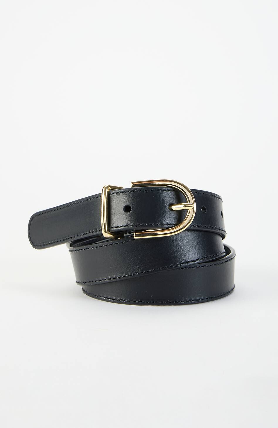 J.Jill genuine leather black eyelet wide belt Size Small JIL SANDER black glazed leather WIDE WAIST Belt 40 L For  main image 2