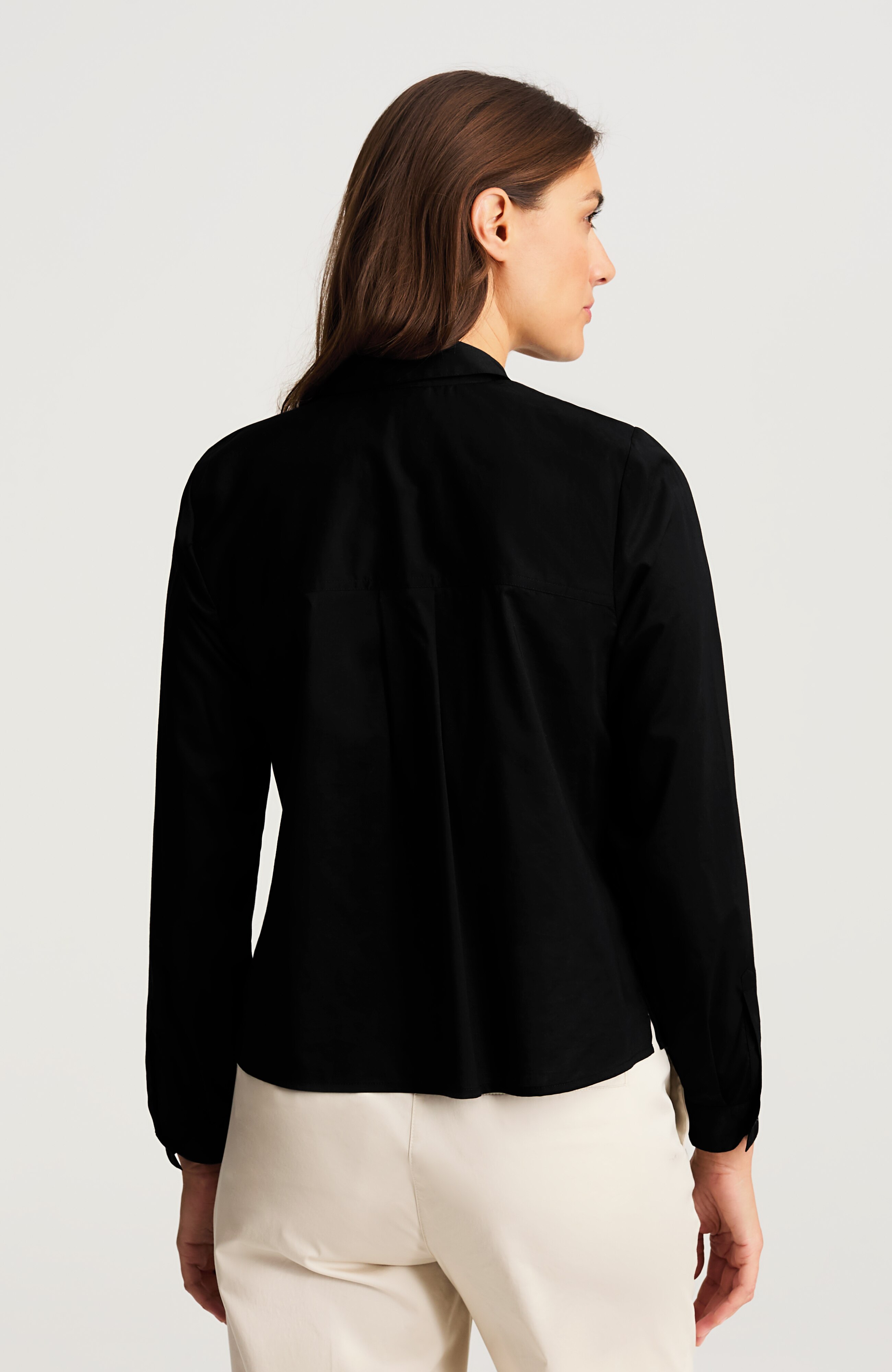 one-pocket button-front shirt