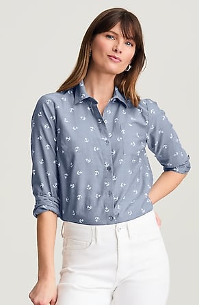 Image for One-Pocket Button-Front Shirt