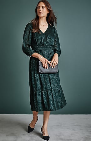 Image for Burnout Satin Dress