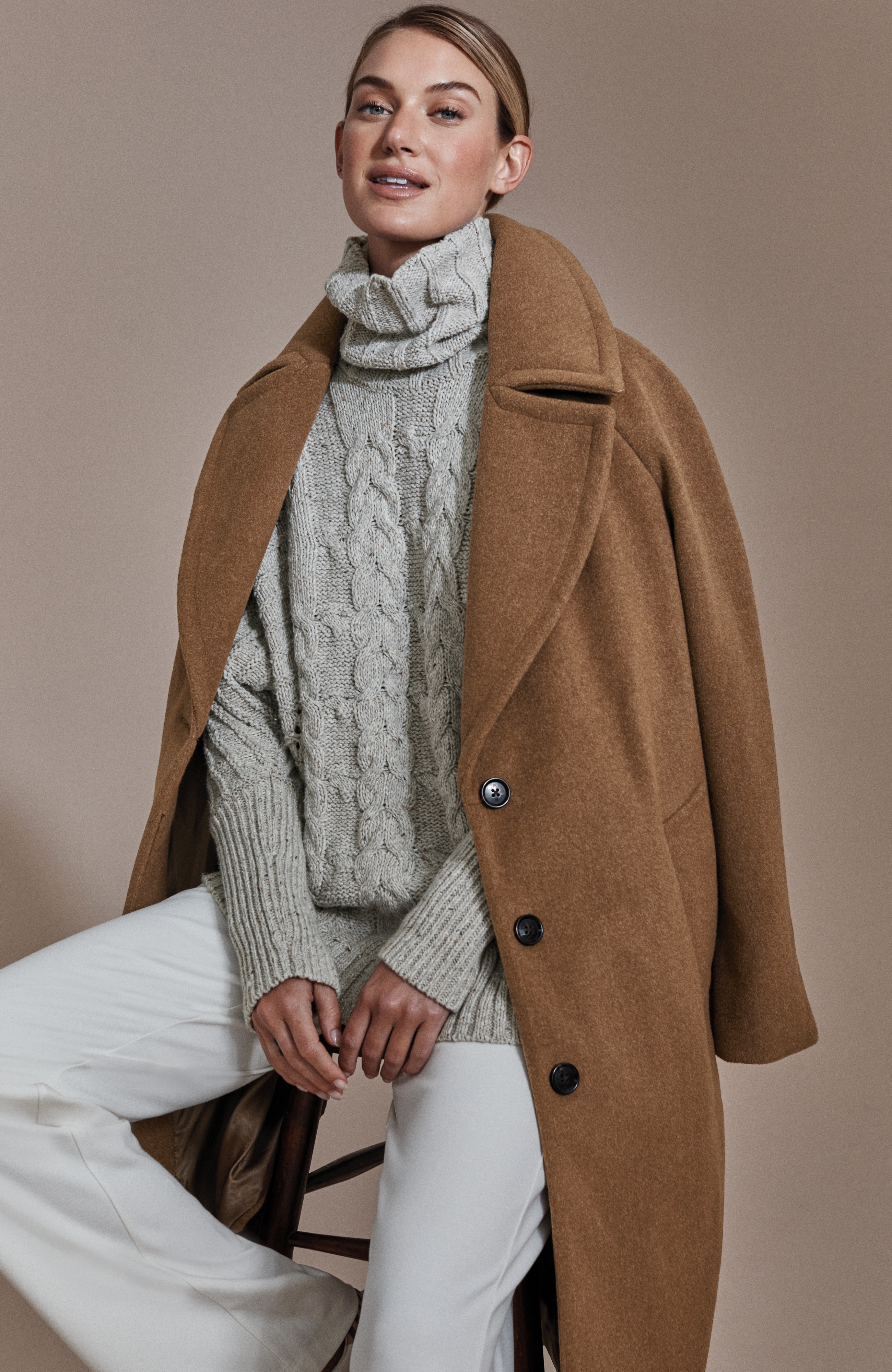 NOTCH-COLLAR COAT | JJill
