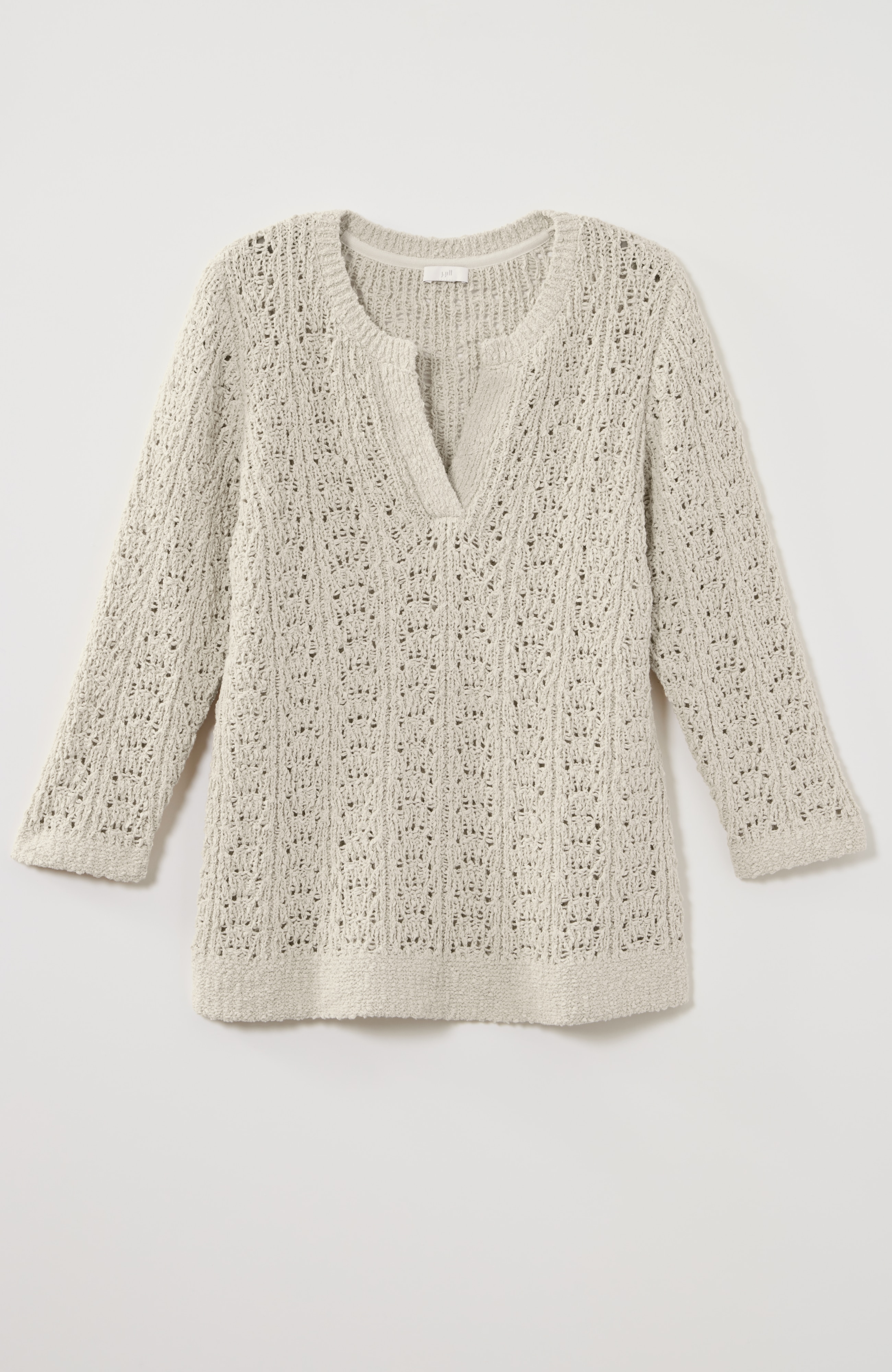 pure jill textured pullover