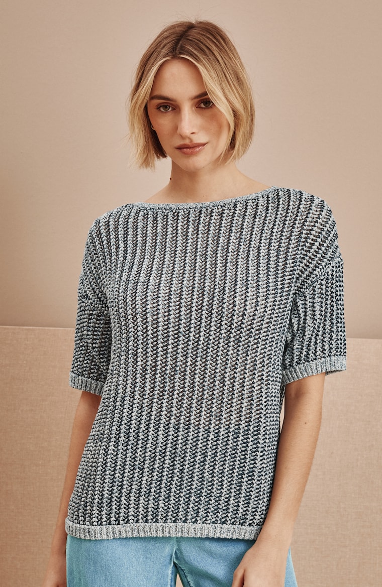 Primary view of the pure jill textured-knit sweater