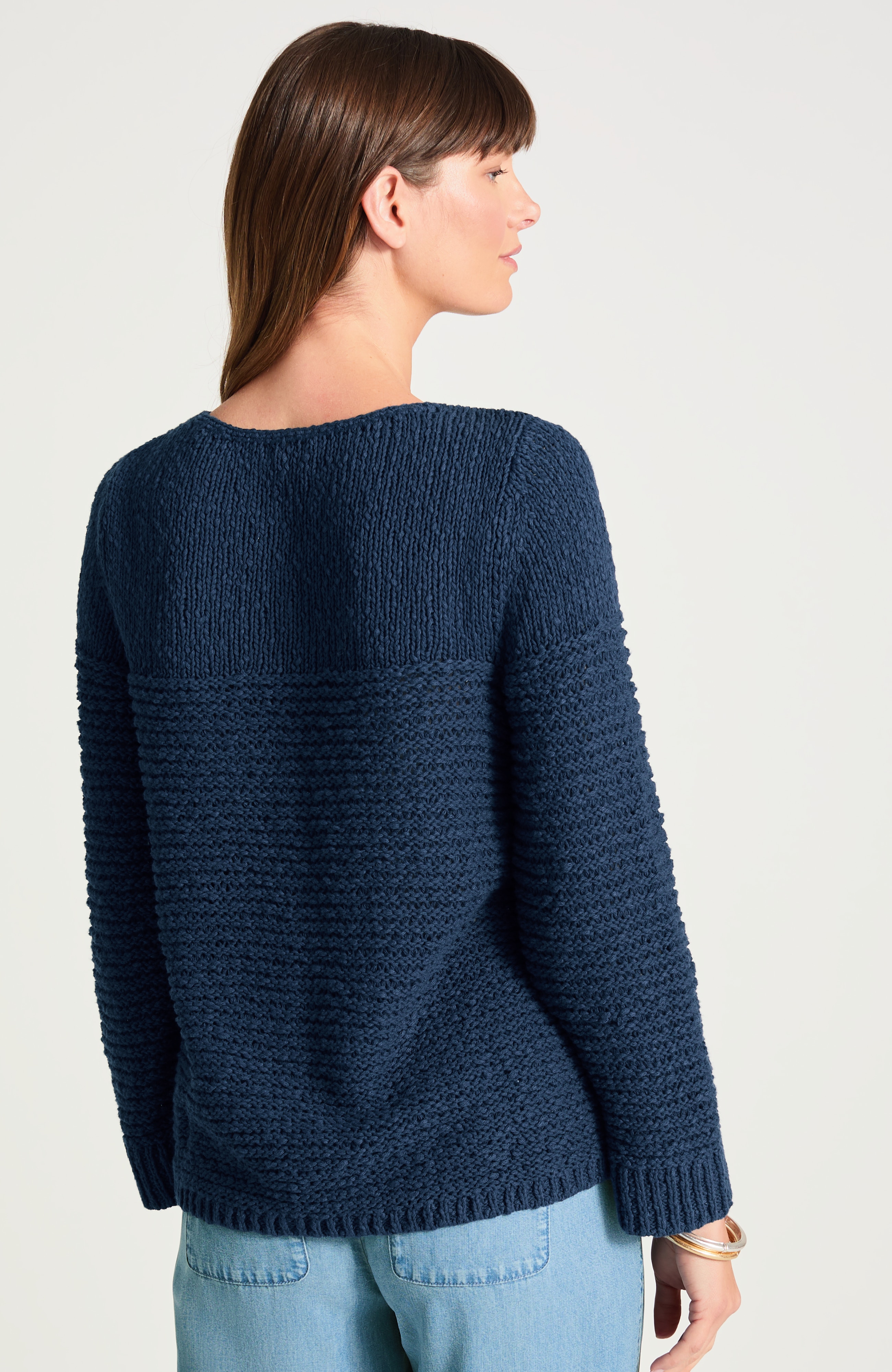 pure jill slub-textured sweater