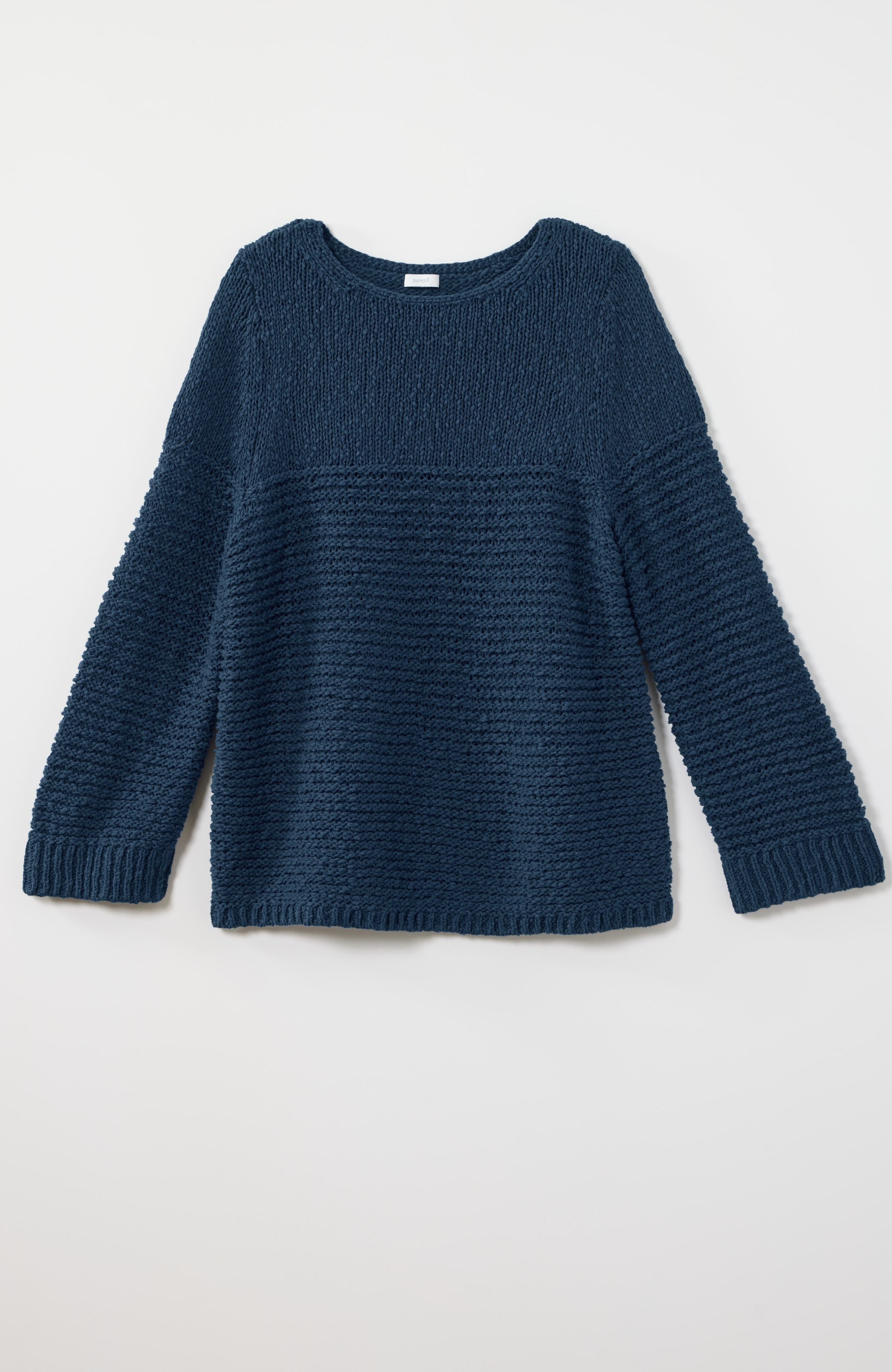 pure jill slub-textured sweater