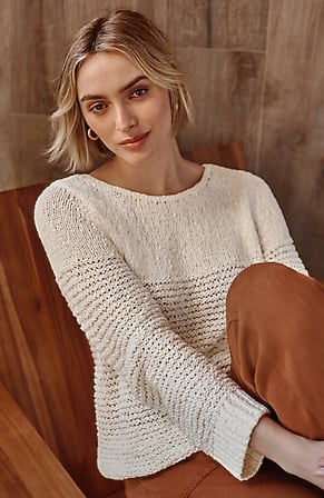 Image for Pure Jill Slub-Textured Sweater