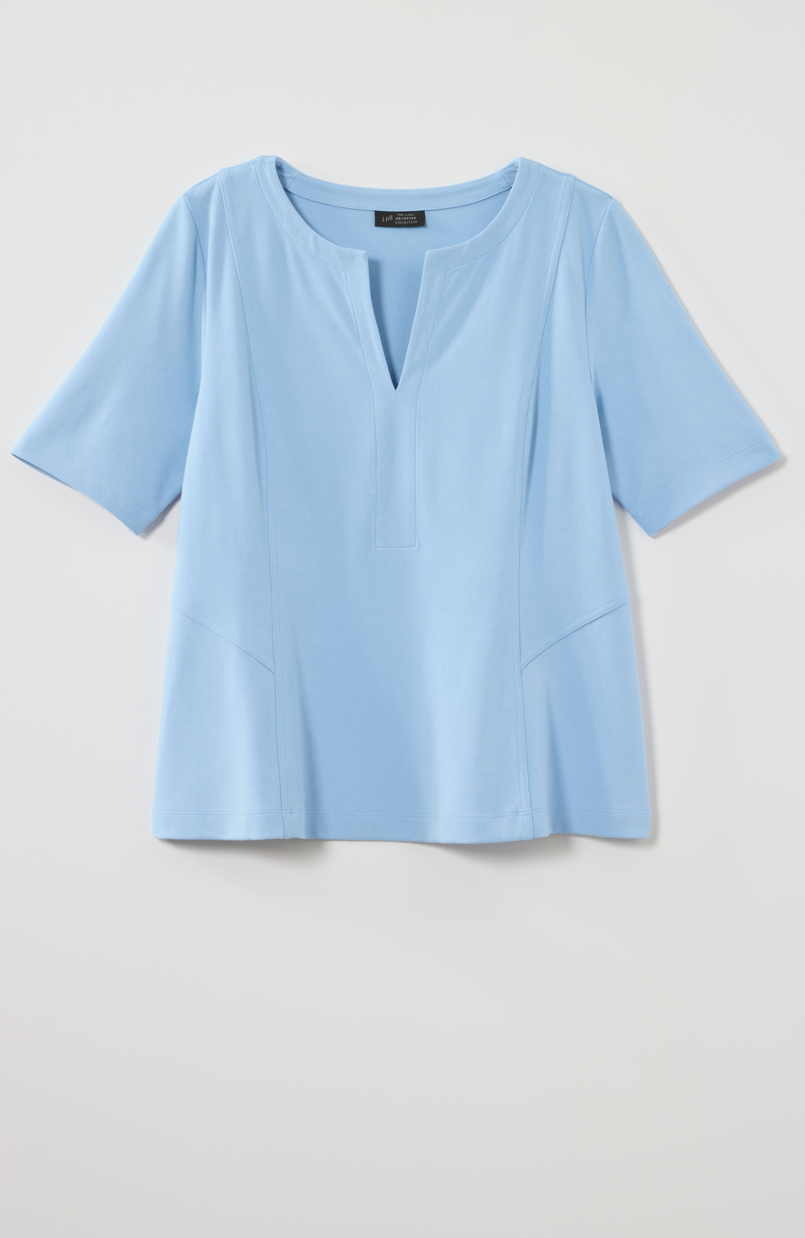 wearever seamed elbow-sleeve top