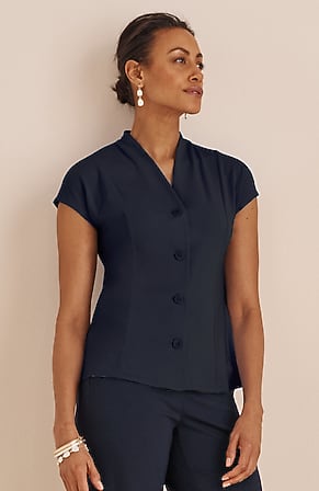 Image for Wearever Knit Button-Front Top