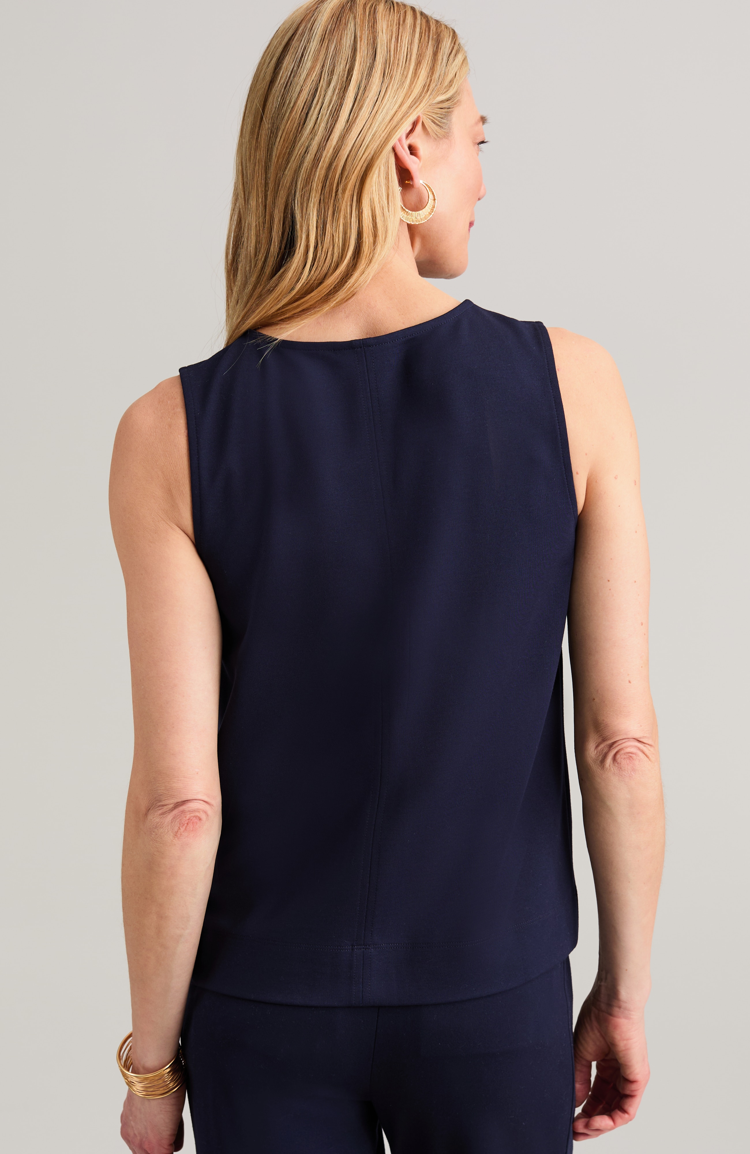 wearever polished-knit sleeveless top