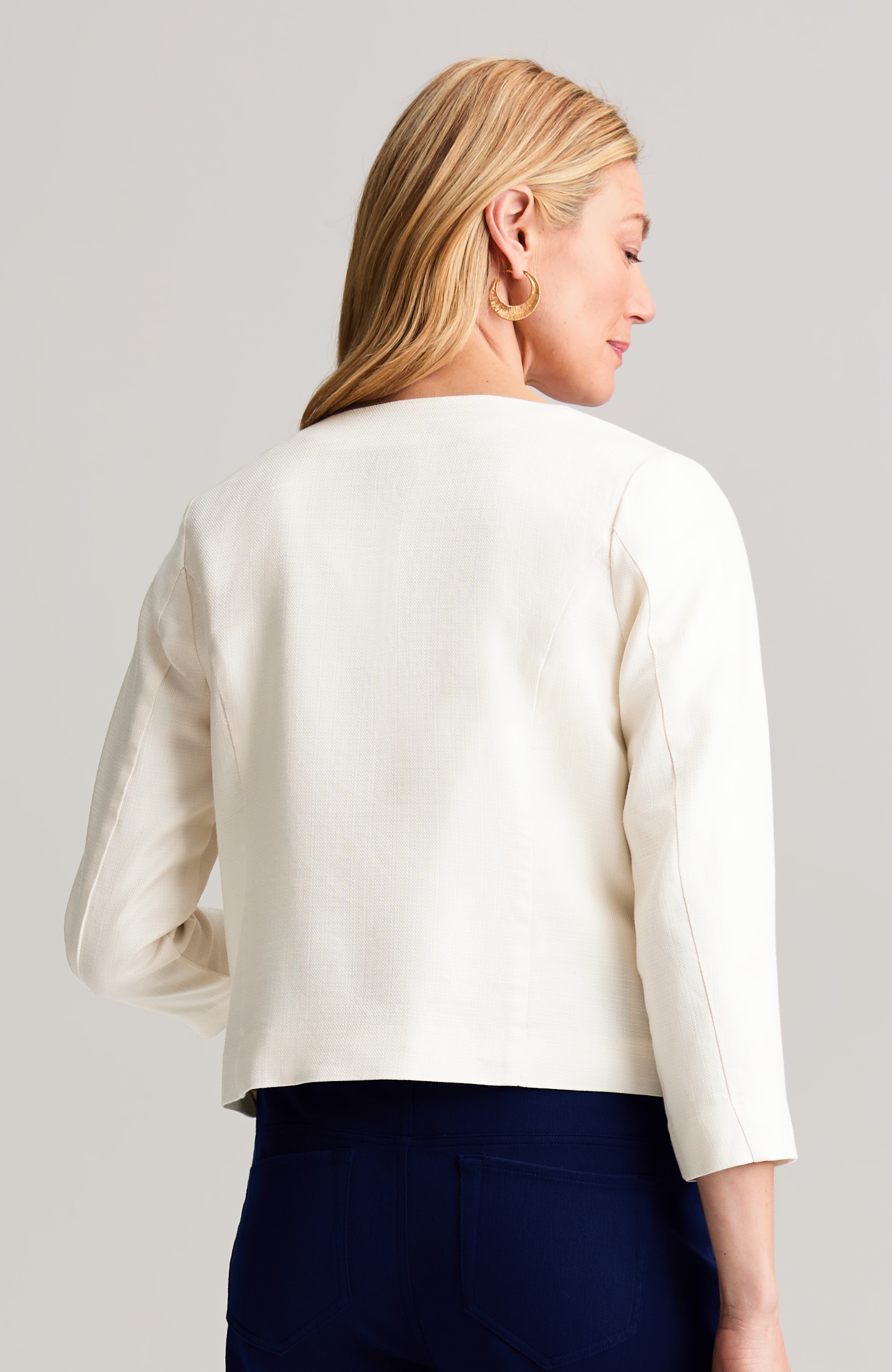 Dobby-Textured Jacket | JJill