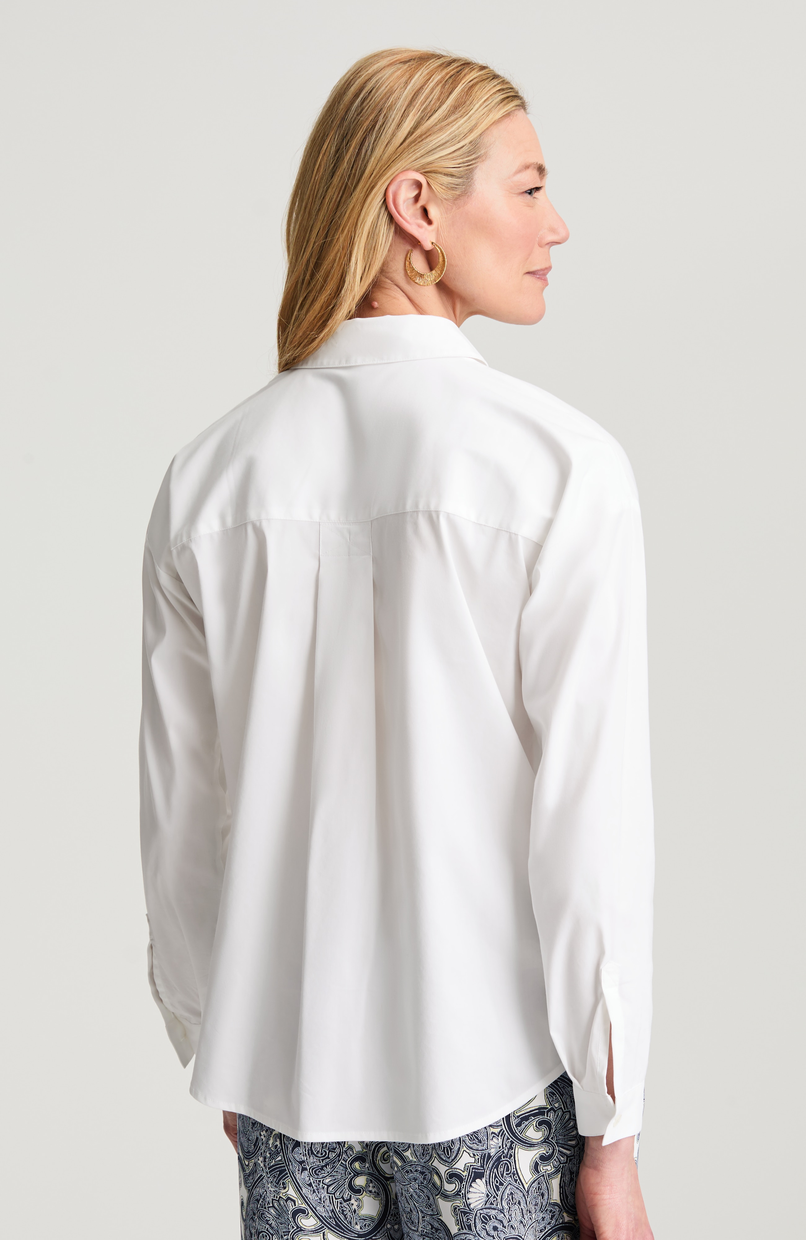 EASY BUTTON-FRONT SHIRT | JJill