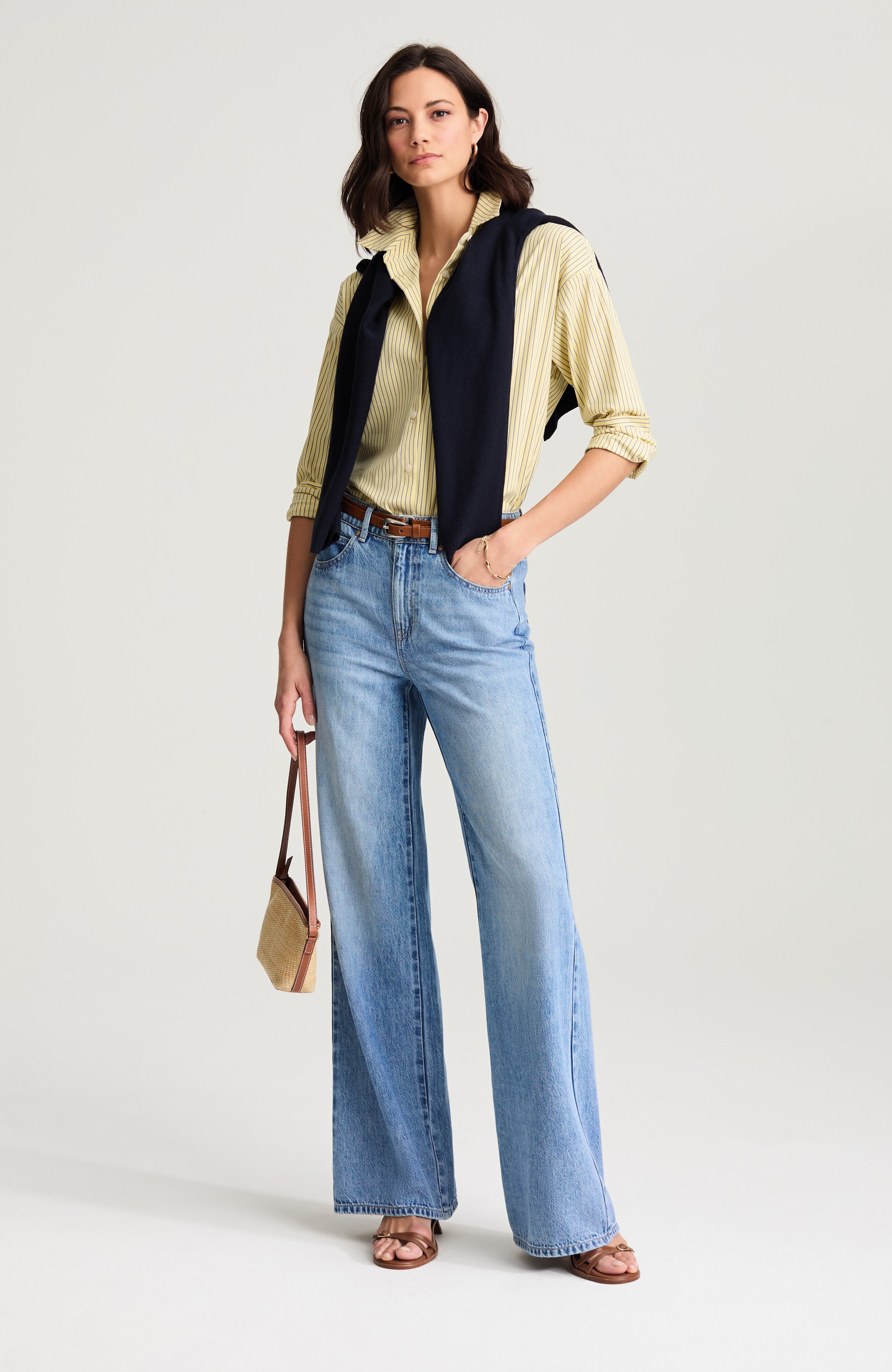 easy button-front shirt
