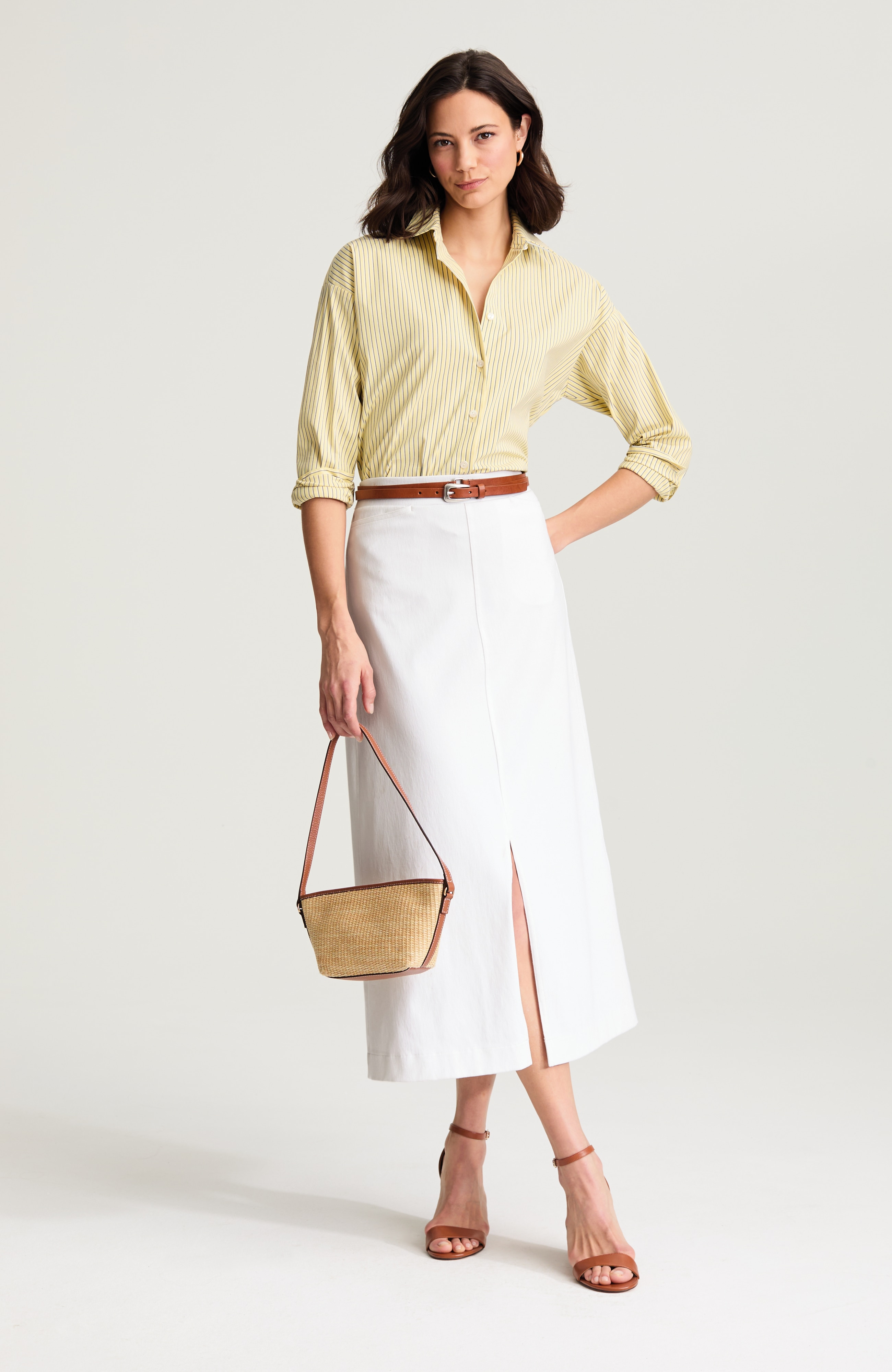 easy button-front shirt