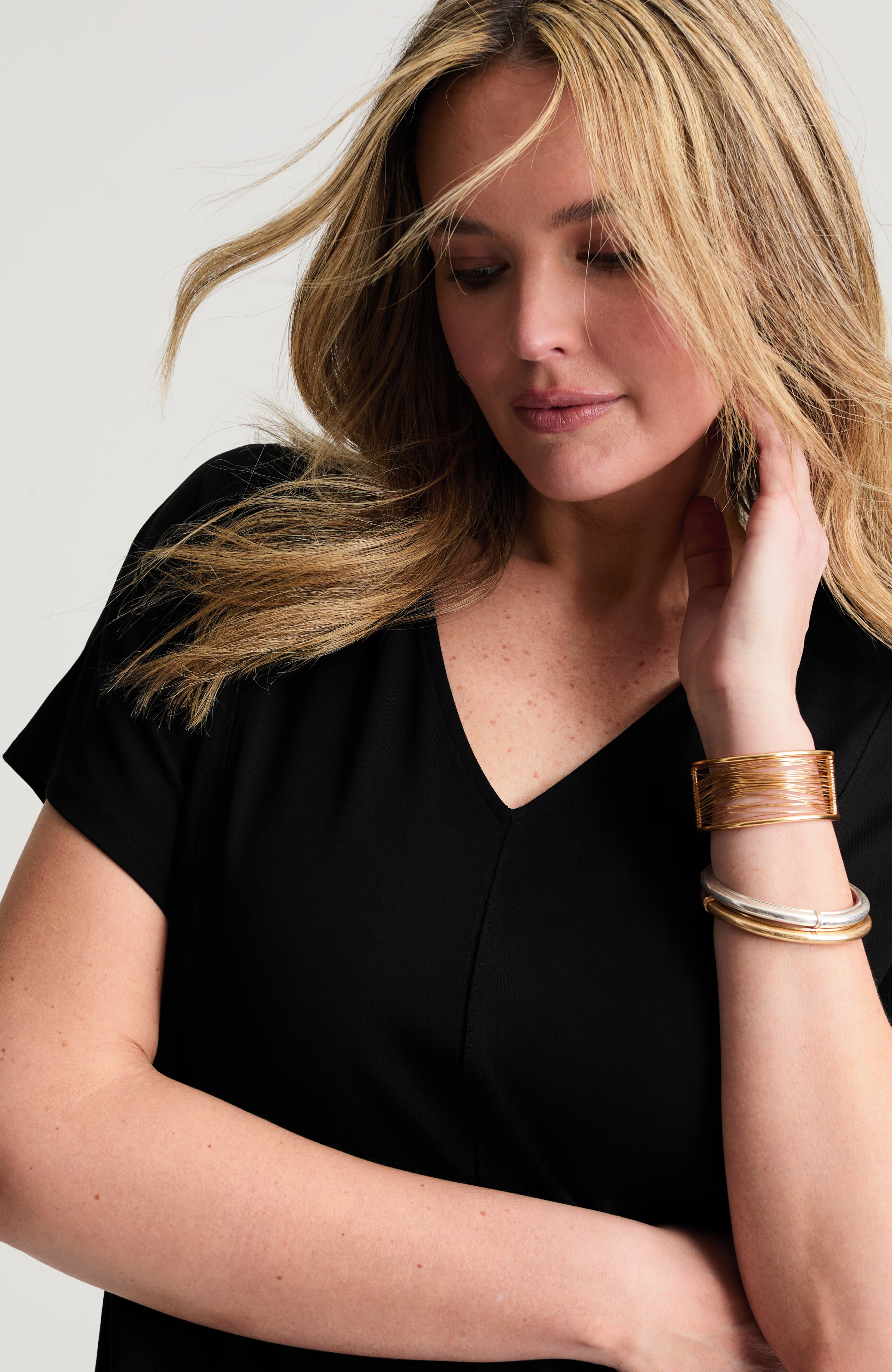 wearever seamed v-neck dress