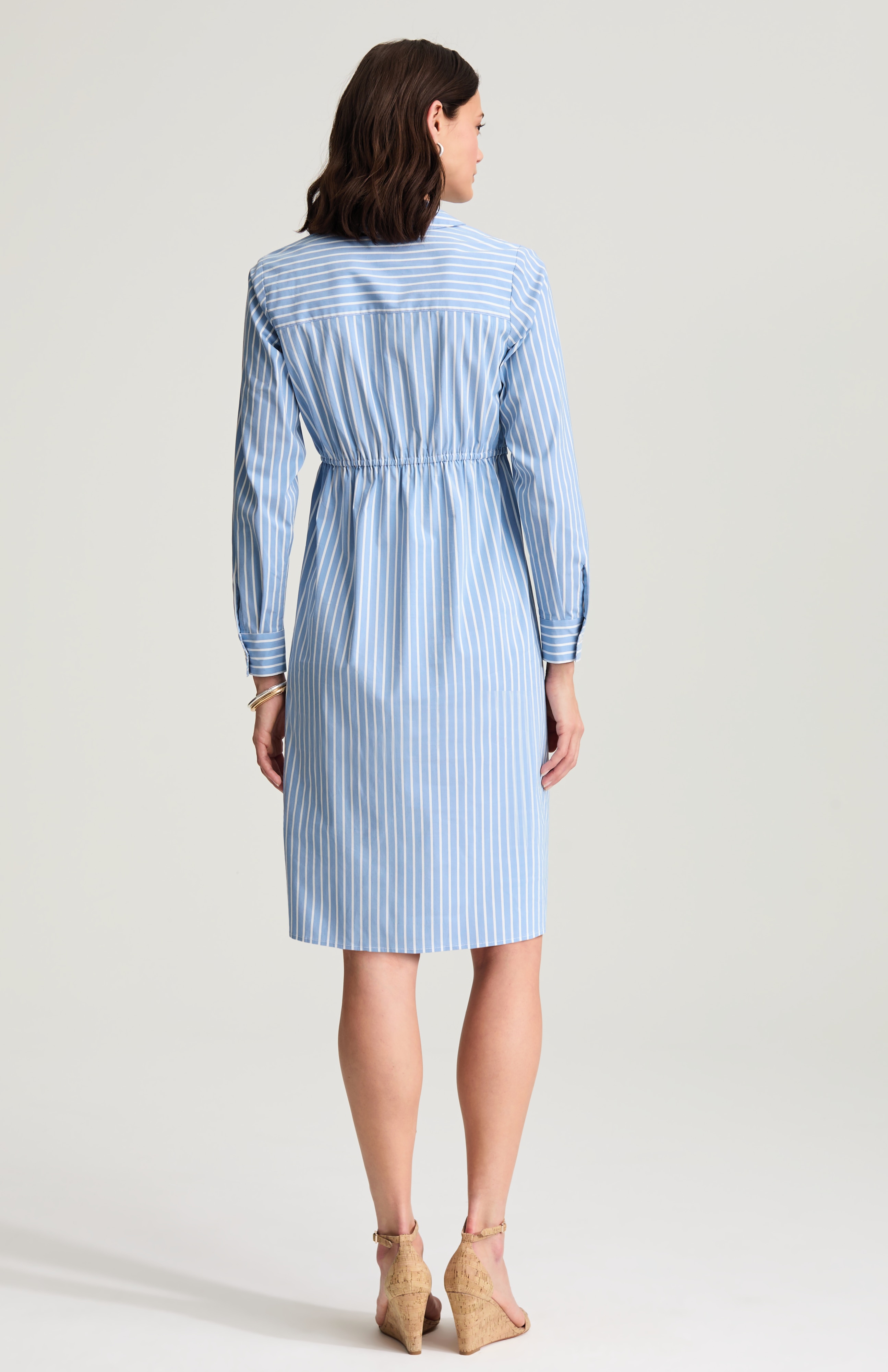 waist-detail shirtdress