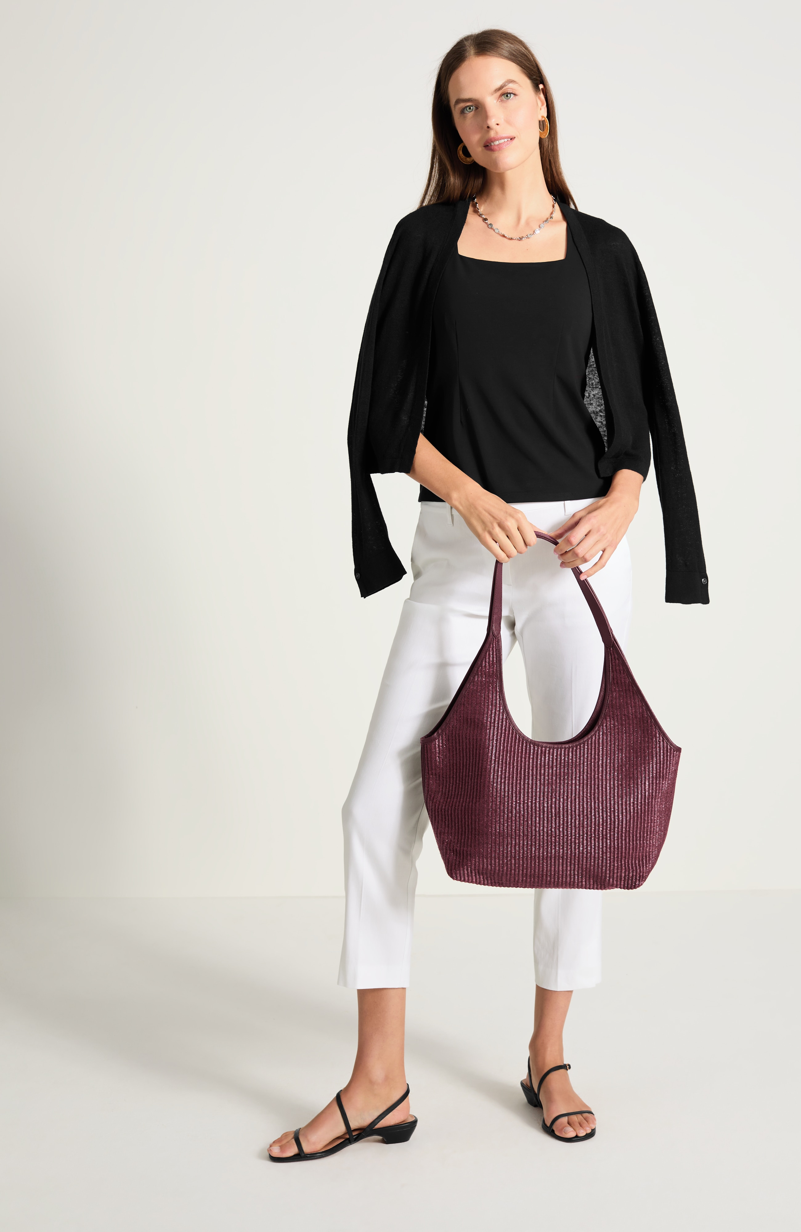 square-neck top