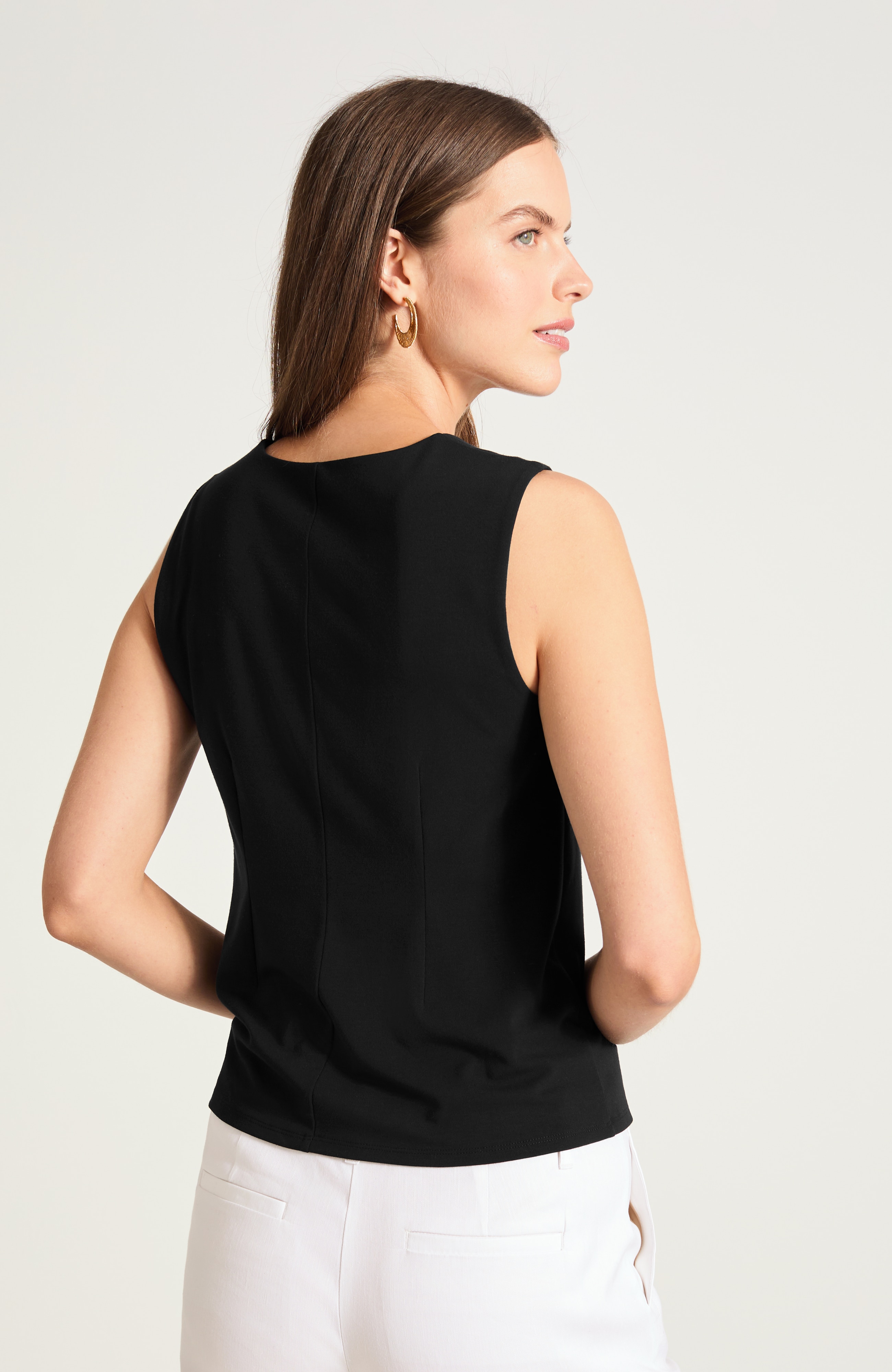 square-neck top