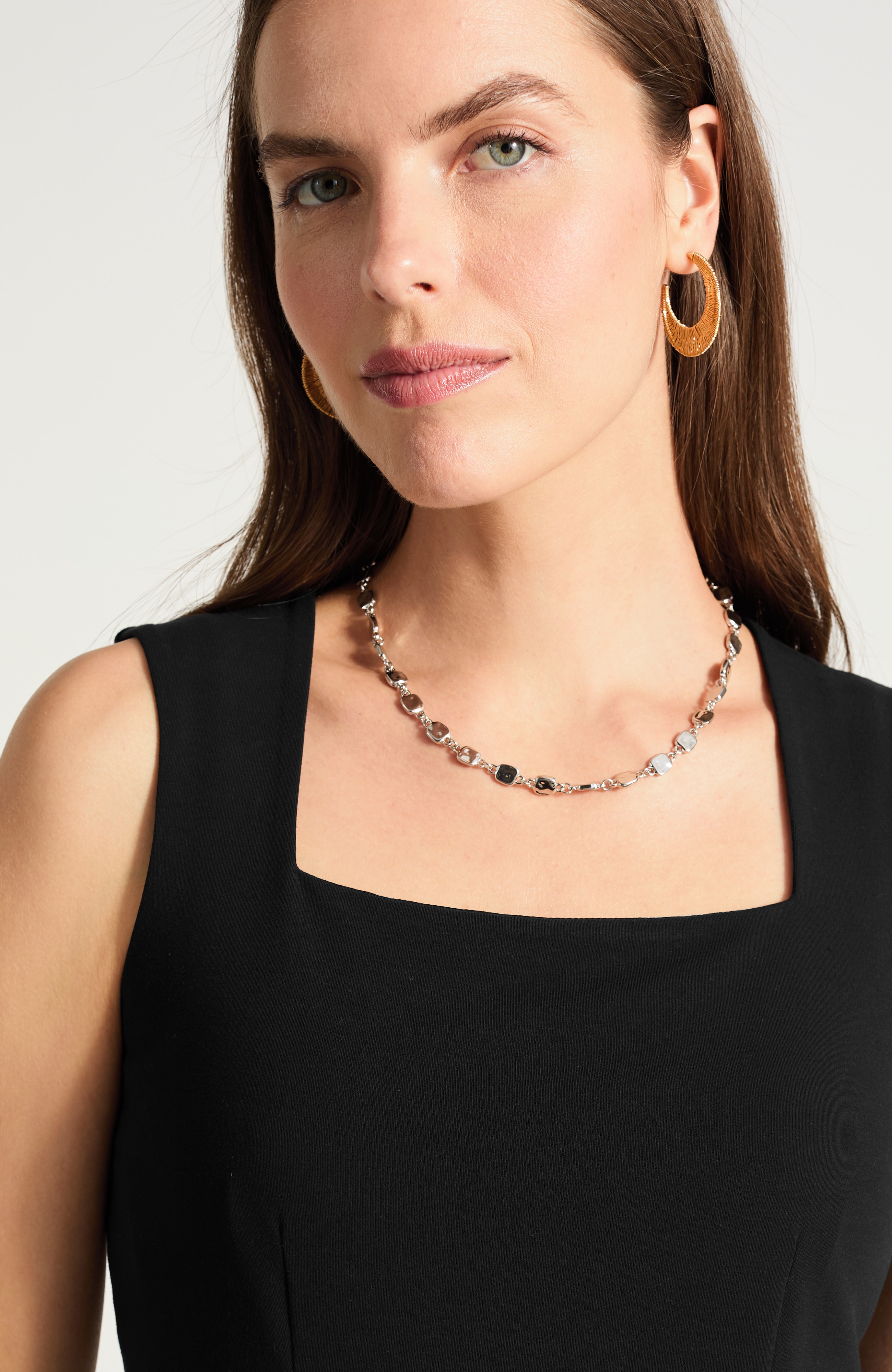square-neck top