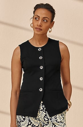 Image for Polished-Knit Vest Top