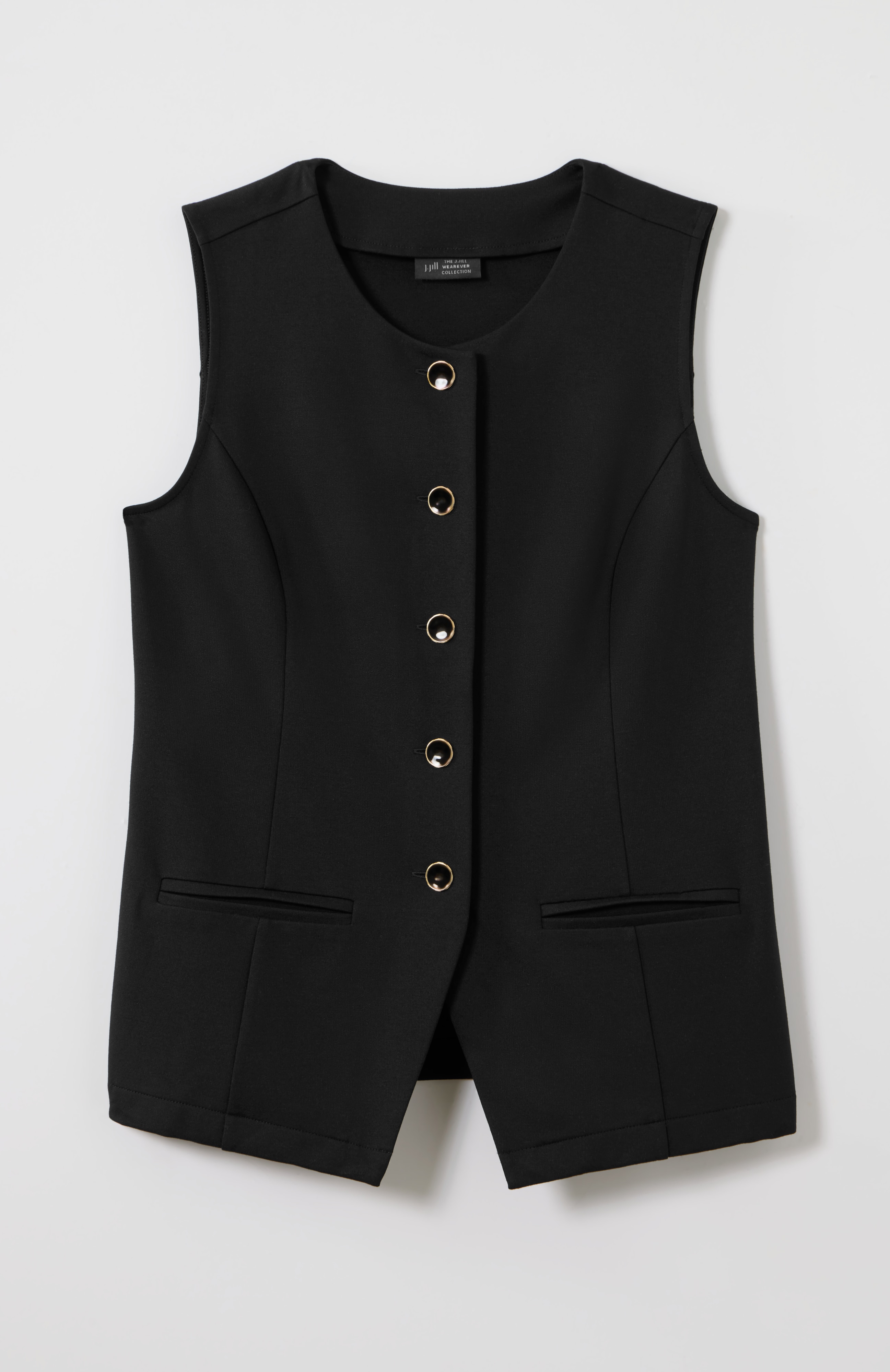 polished-knit vest top
