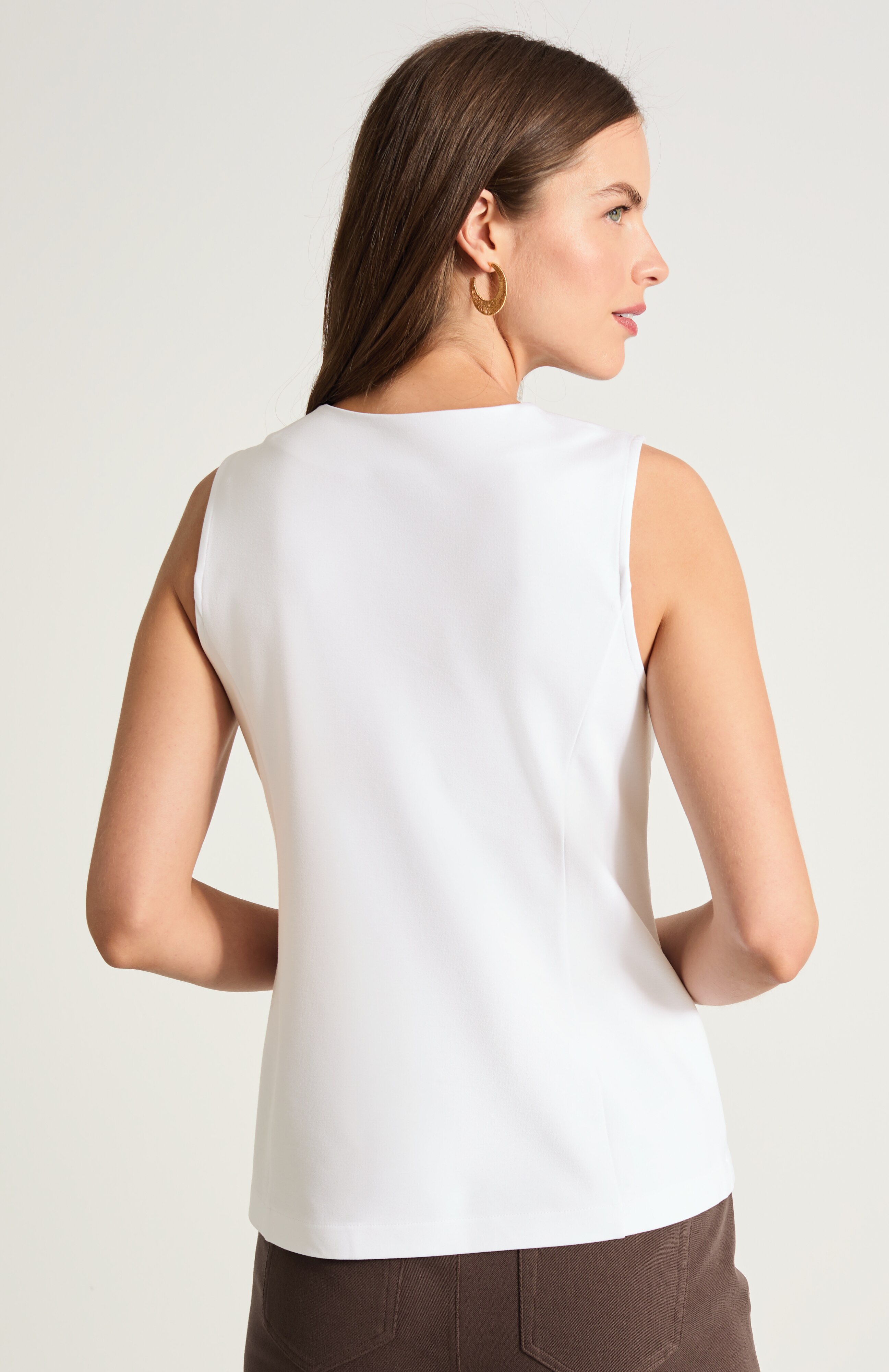 Polished-Knit Vest Top | JJill