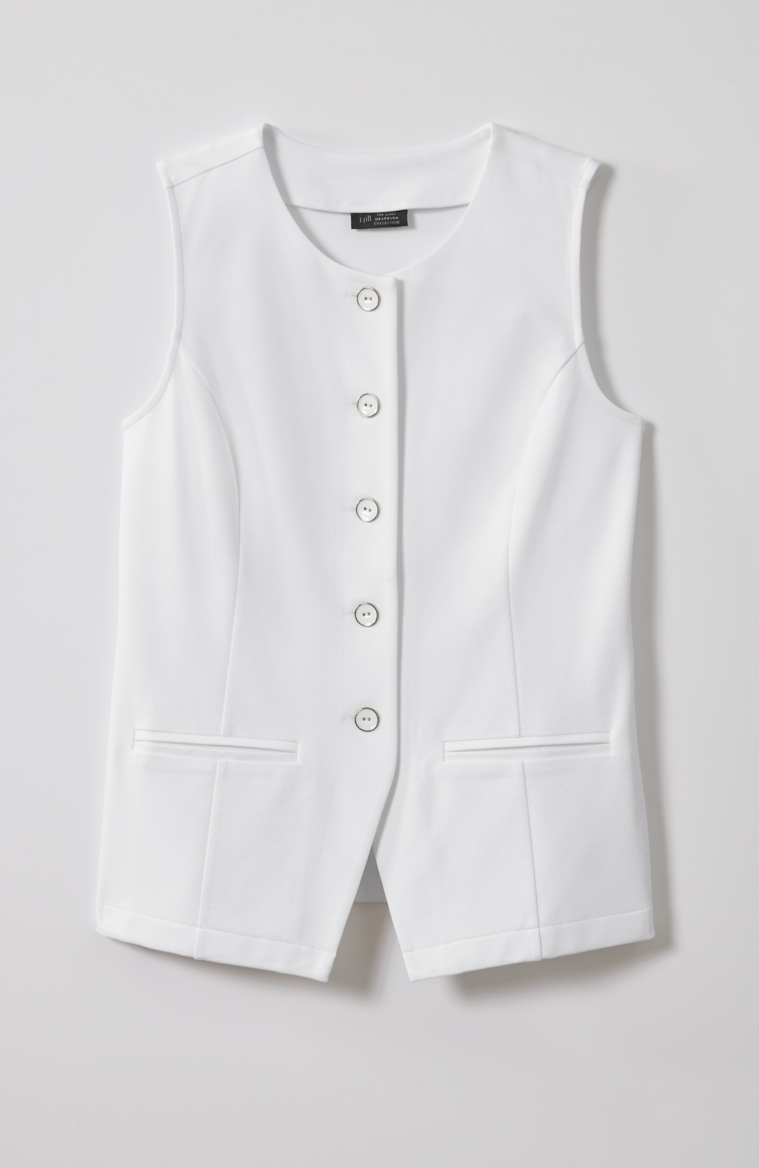 Polished-Knit Vest Top | JJill