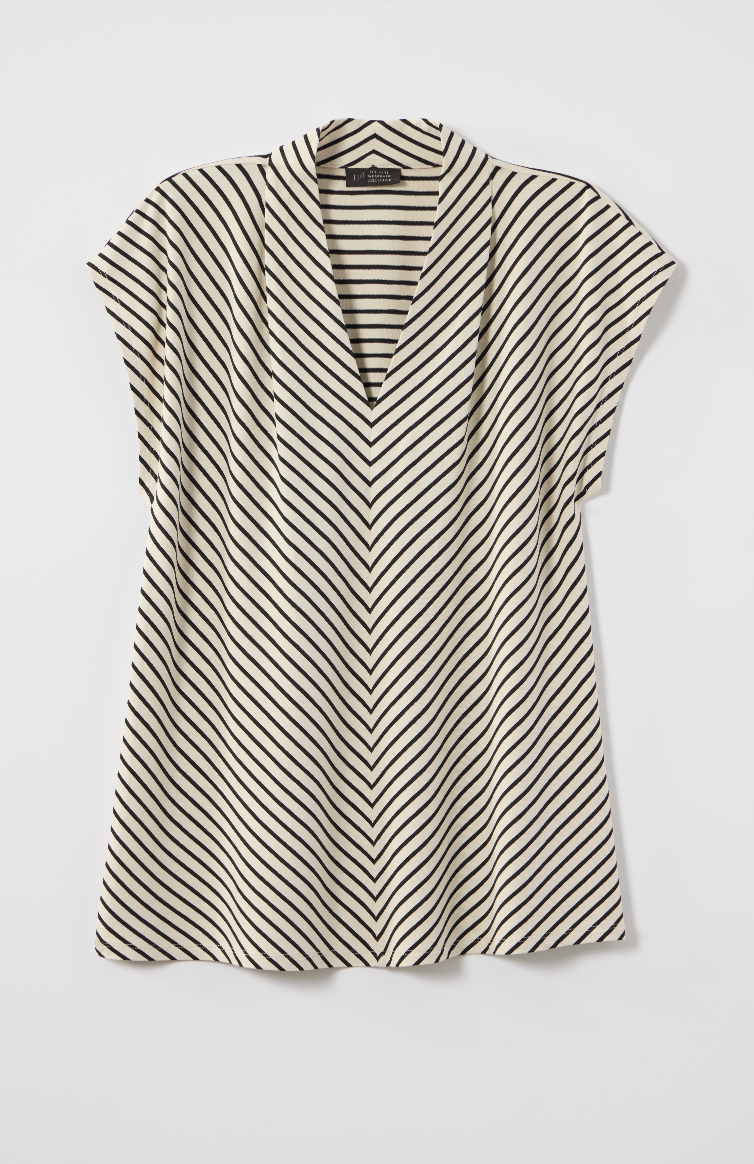 wearever striped v-neck top