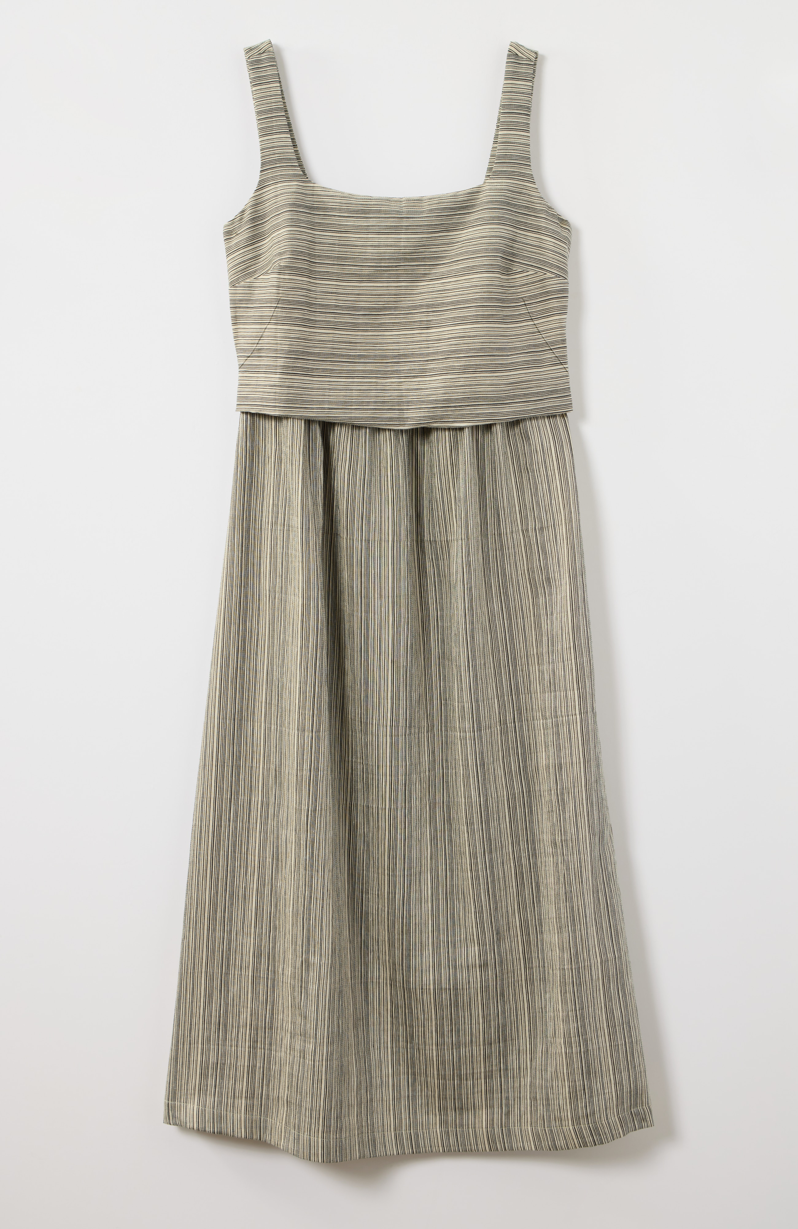 shirred-waist dress