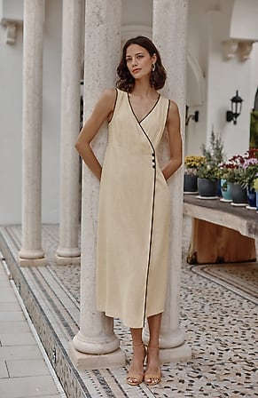 Image for Buttoned Wrap Dress
