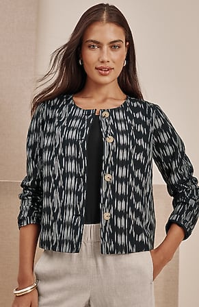 Image for Pure Jill Ikat Jacket