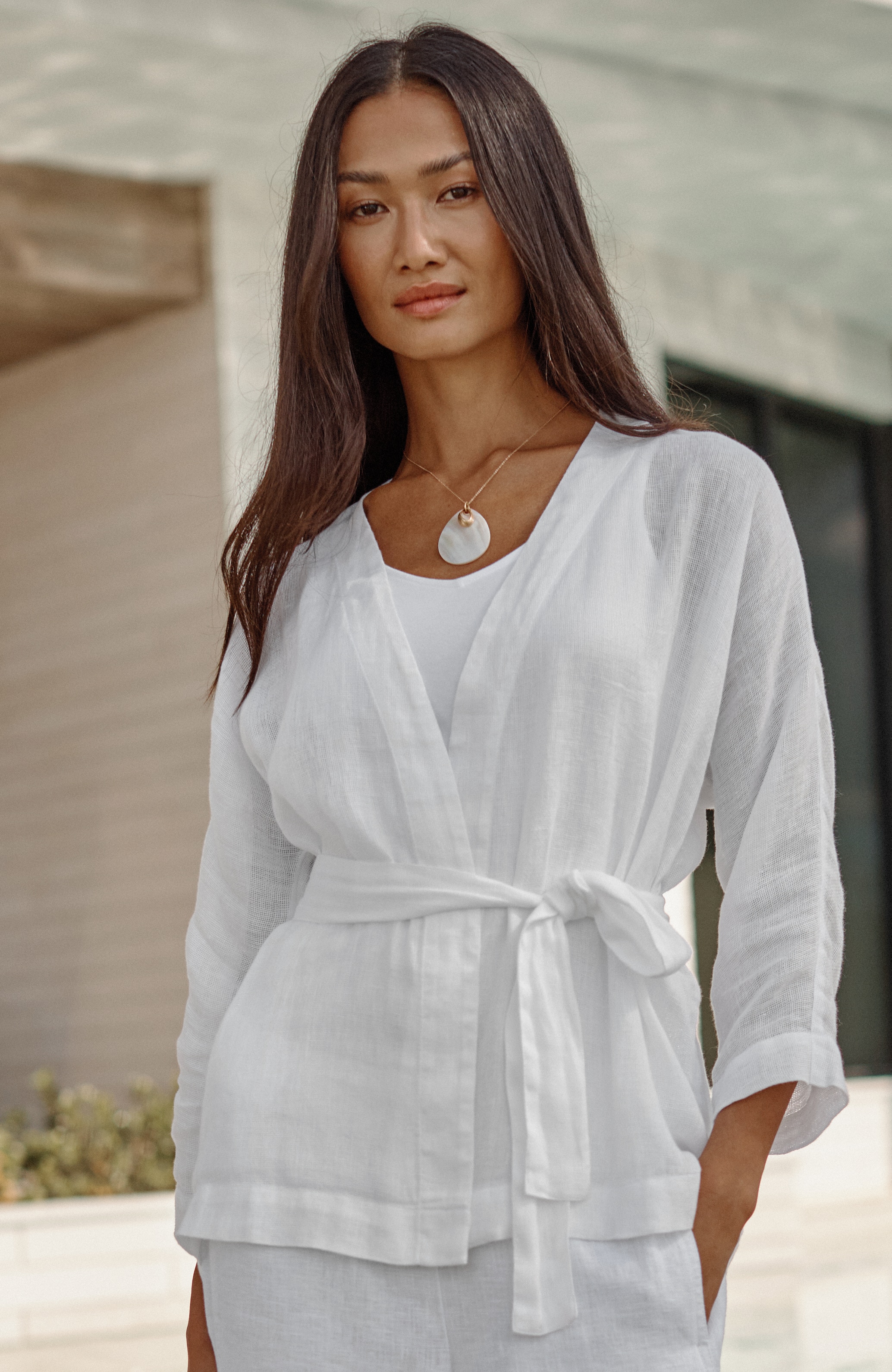 Pure Jill Linen Belted Jacket | JJill