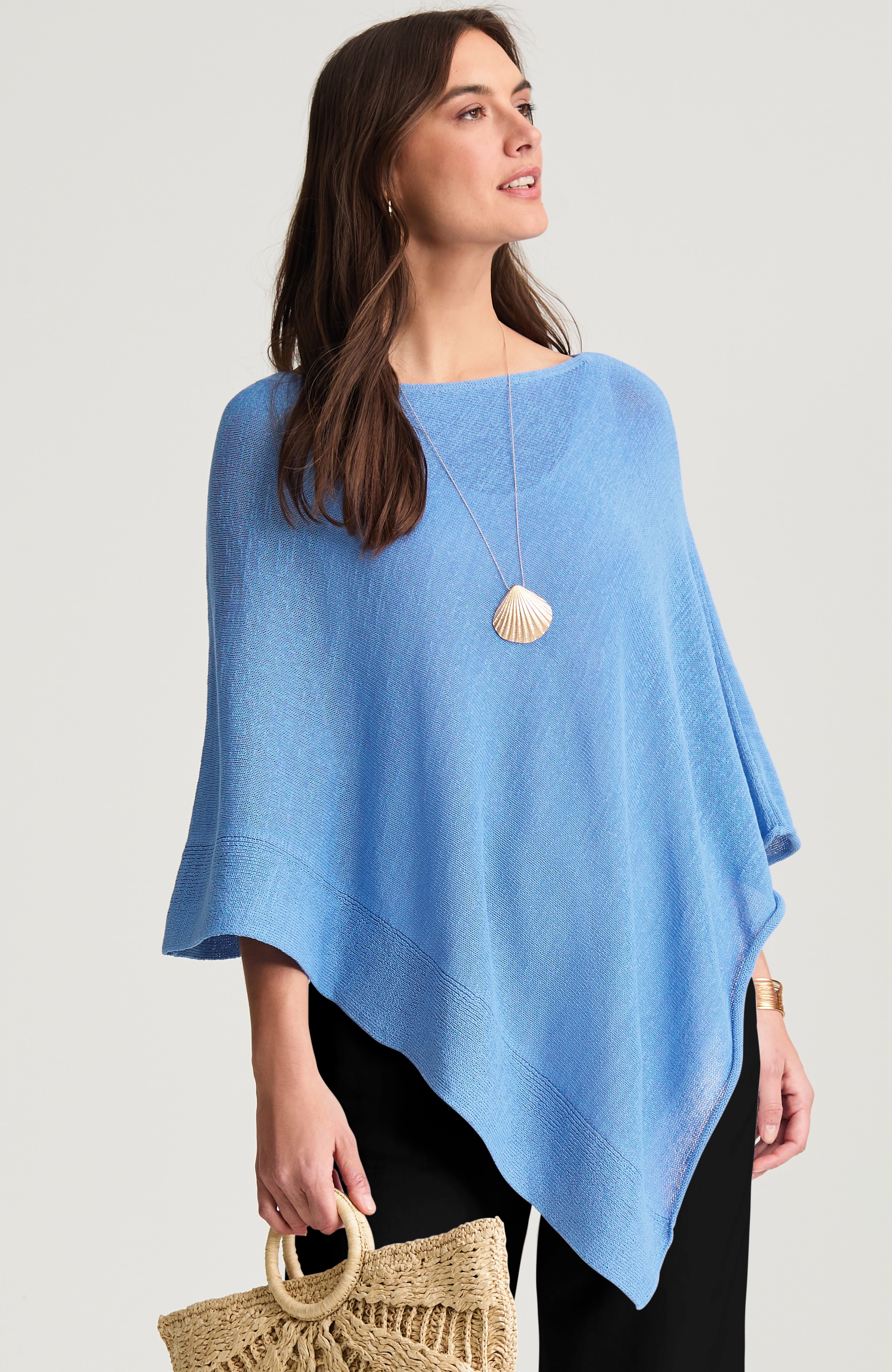 breezy knit poncho