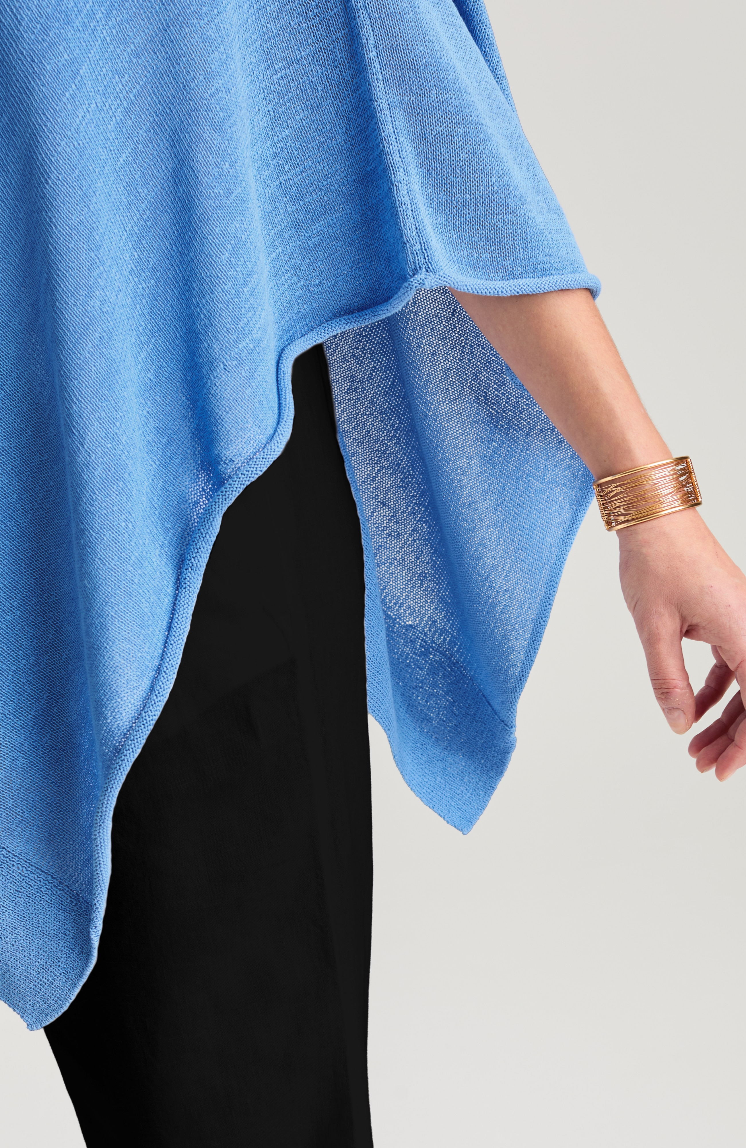 breezy knit poncho