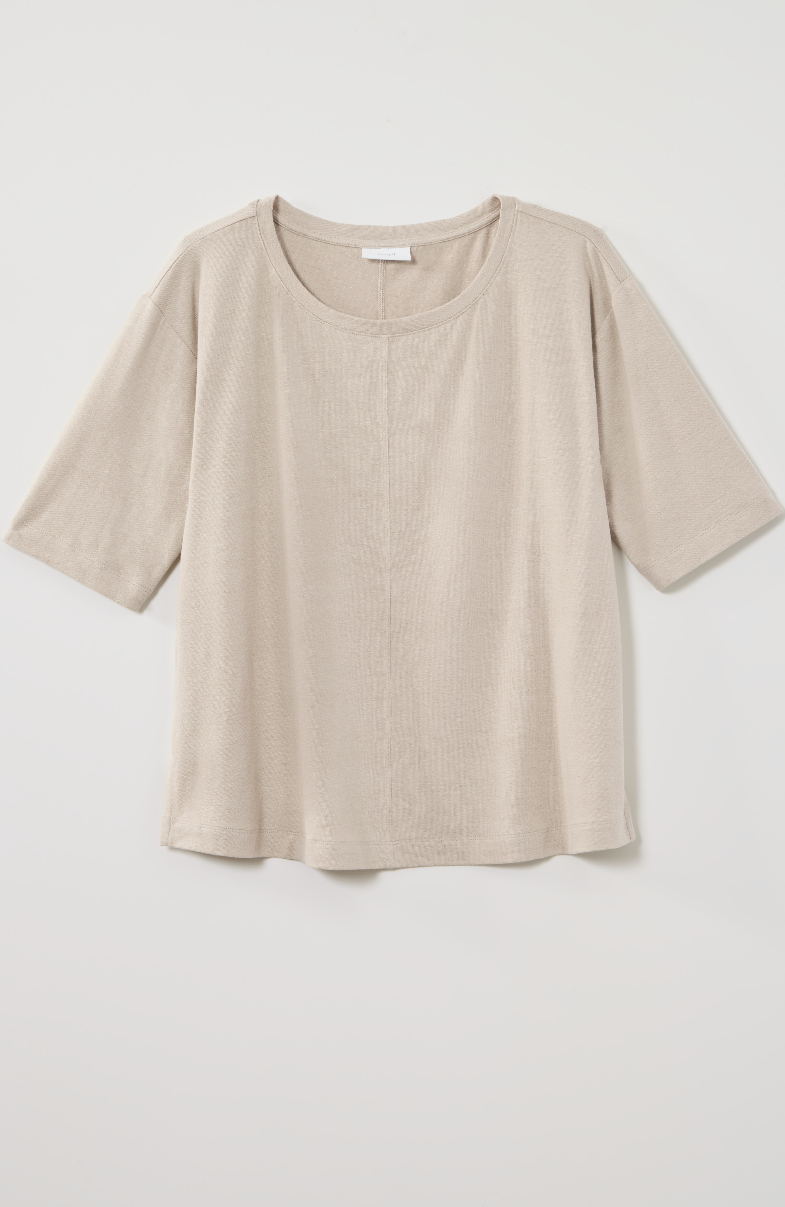 pure jill linen-blend tee