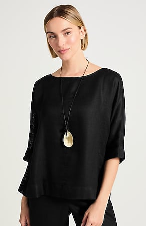 Image for Pure Jill Linen Popover Top
