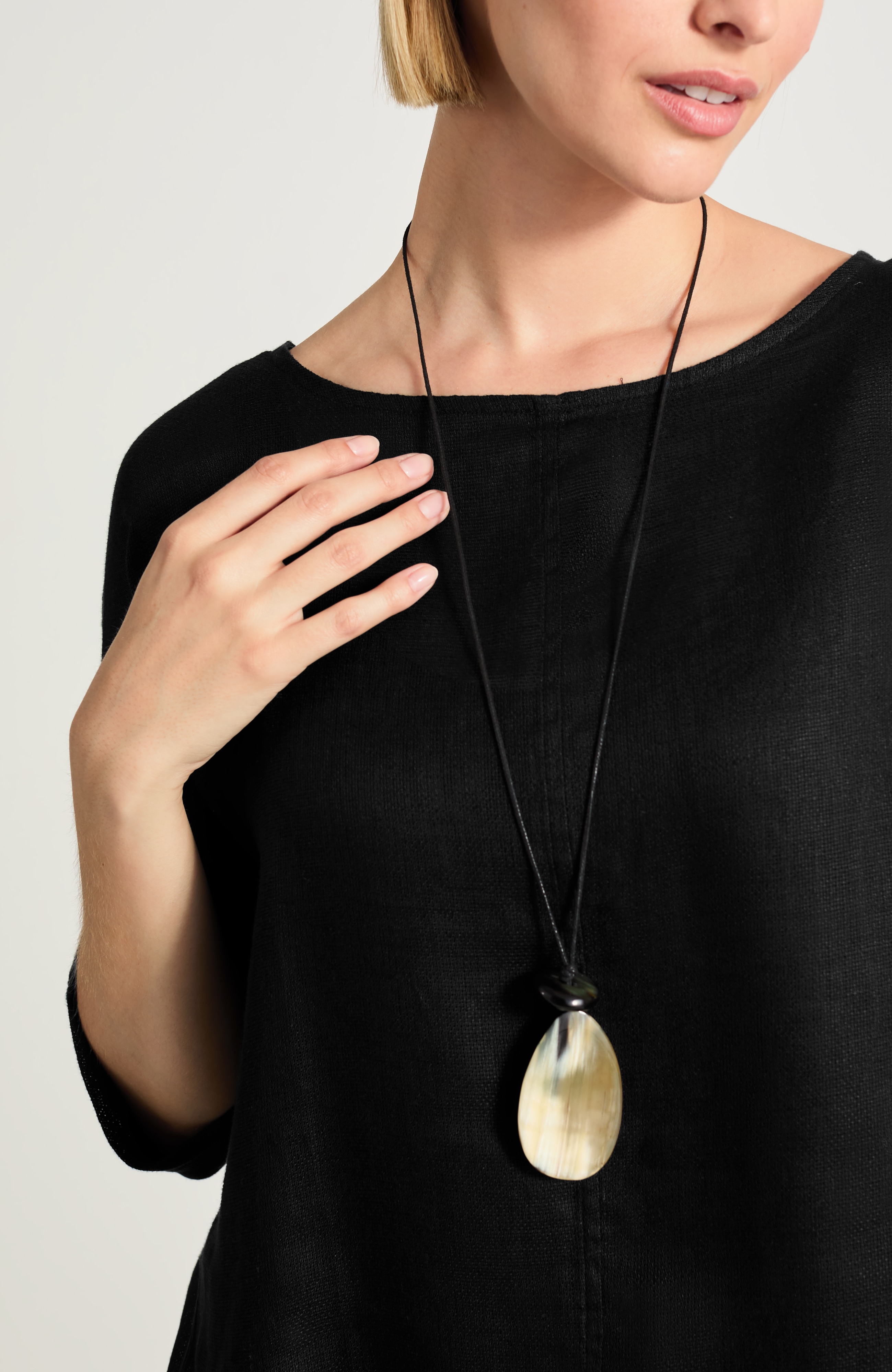 pure jill linen popover top
