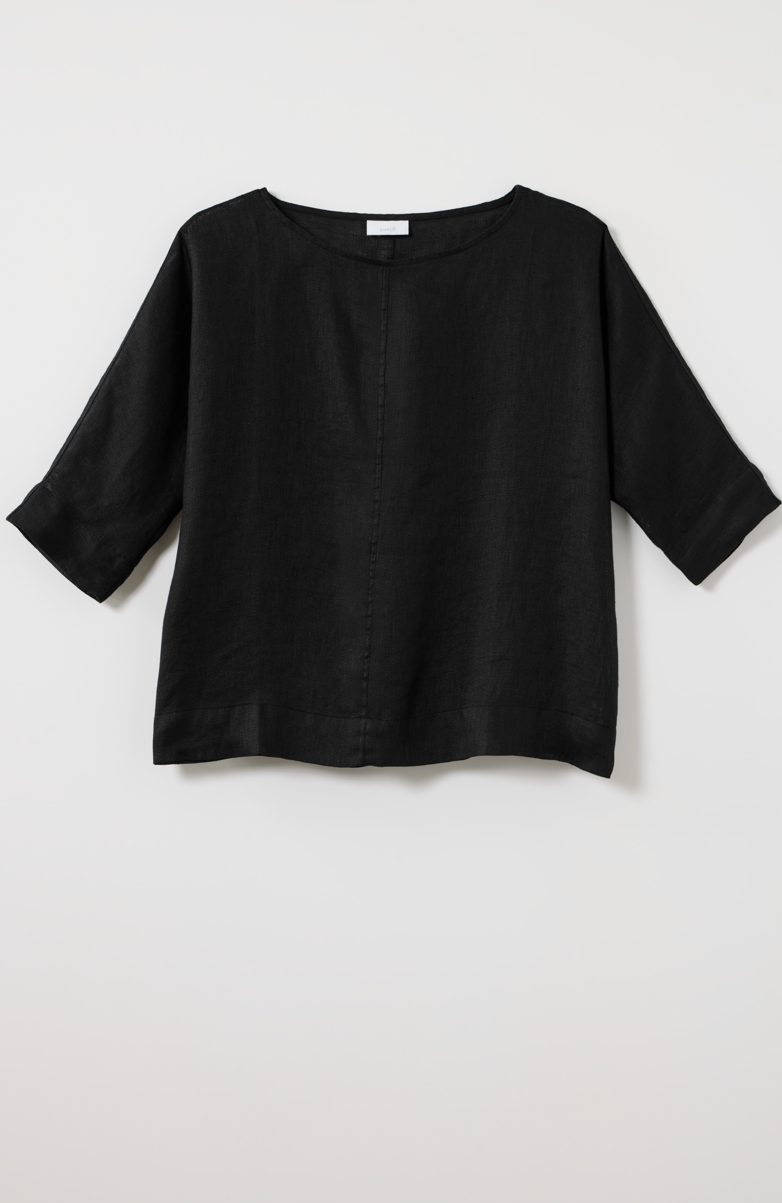 pure jill linen popover top