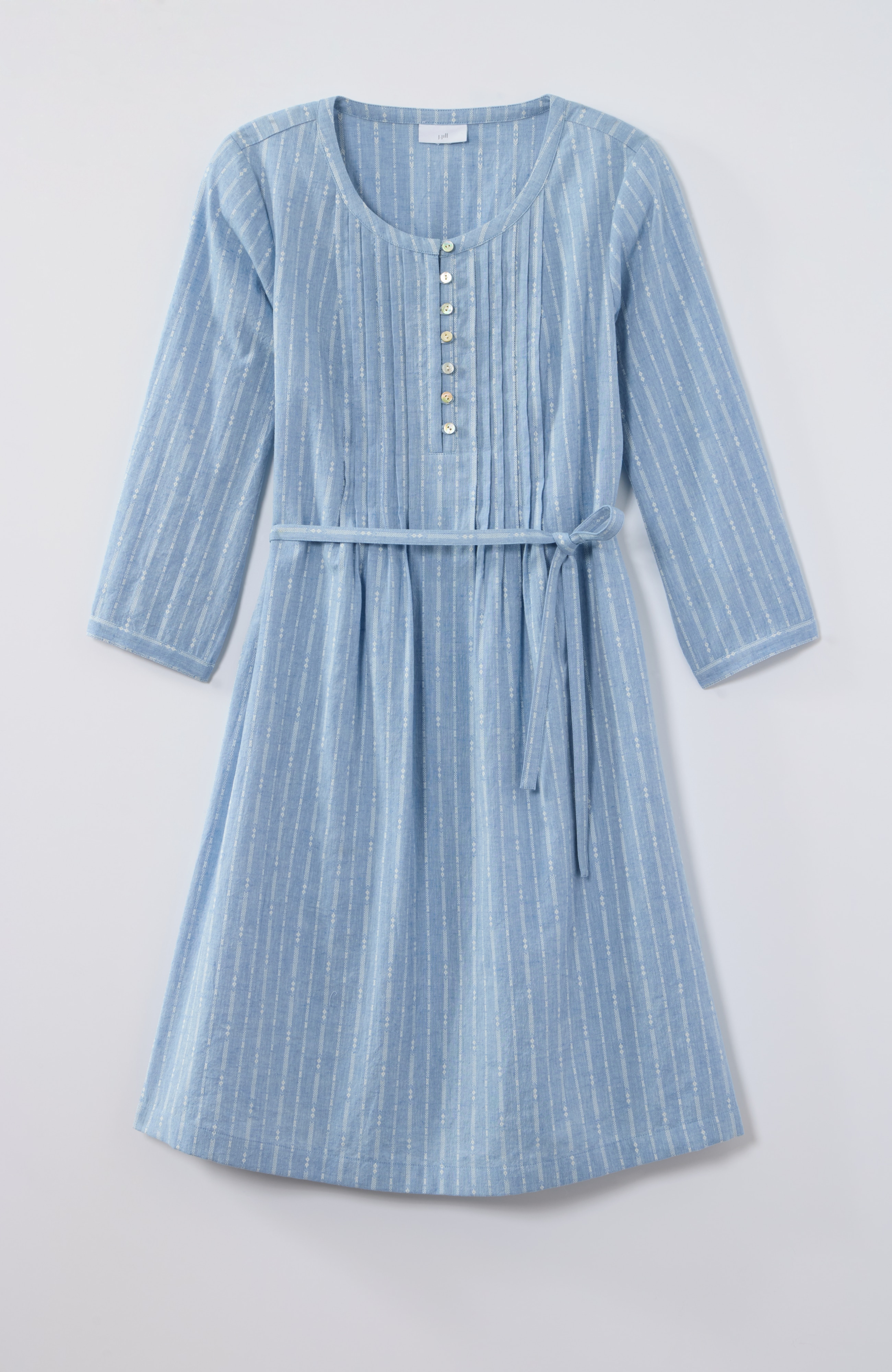 pure jill dobby henley dress