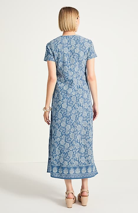 j jill maxi dress Pure Linen Striped Women's Plus Size Pure Jill