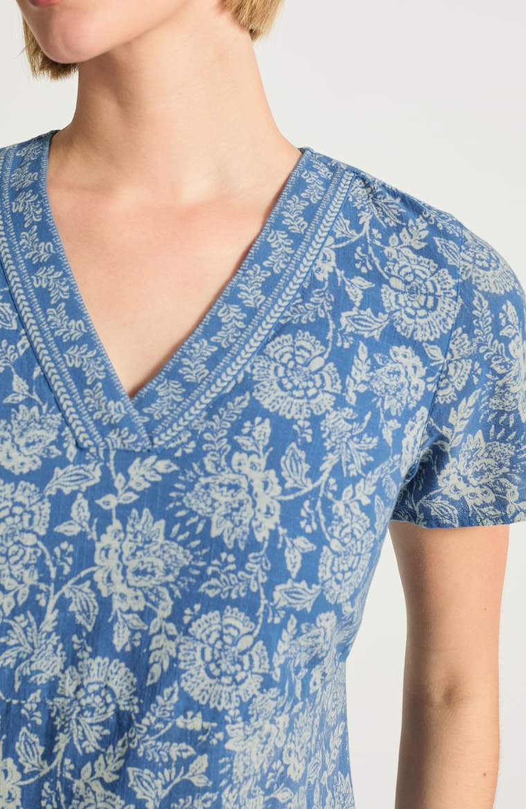 Pure Jill Block-Printed Maxi Dress | JJill