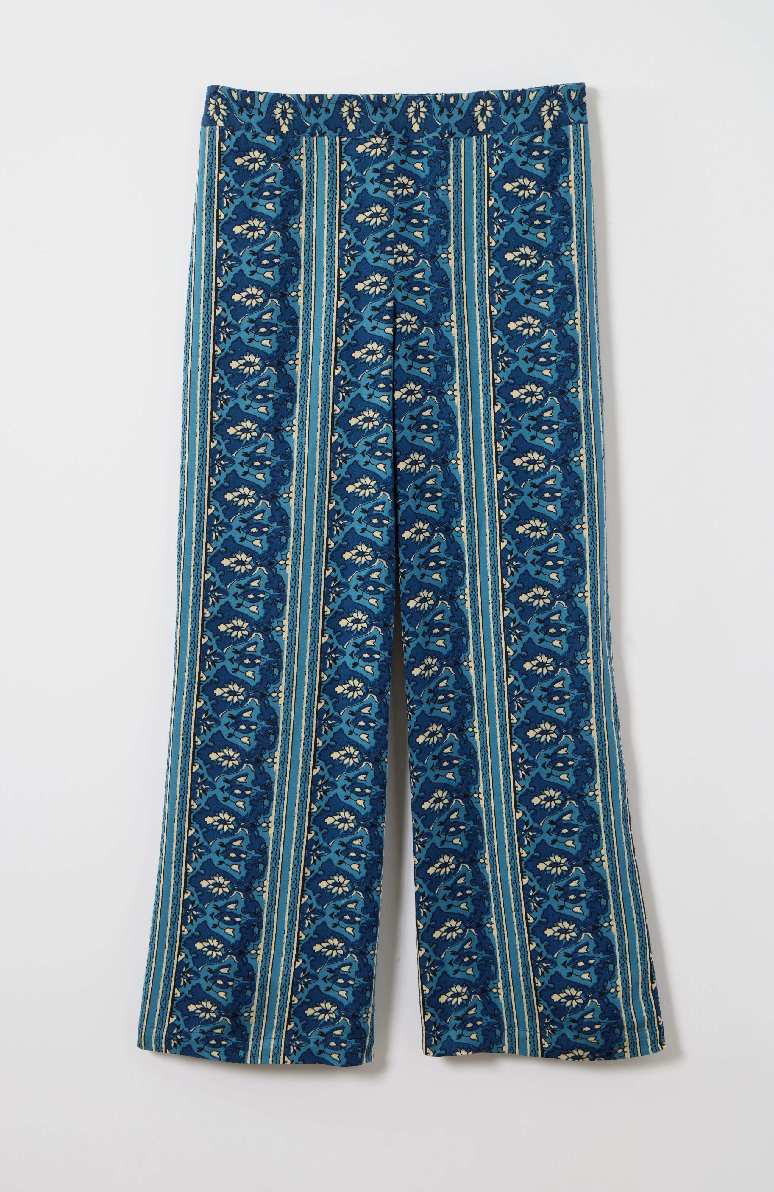 pure jill sateen wide-leg crops
