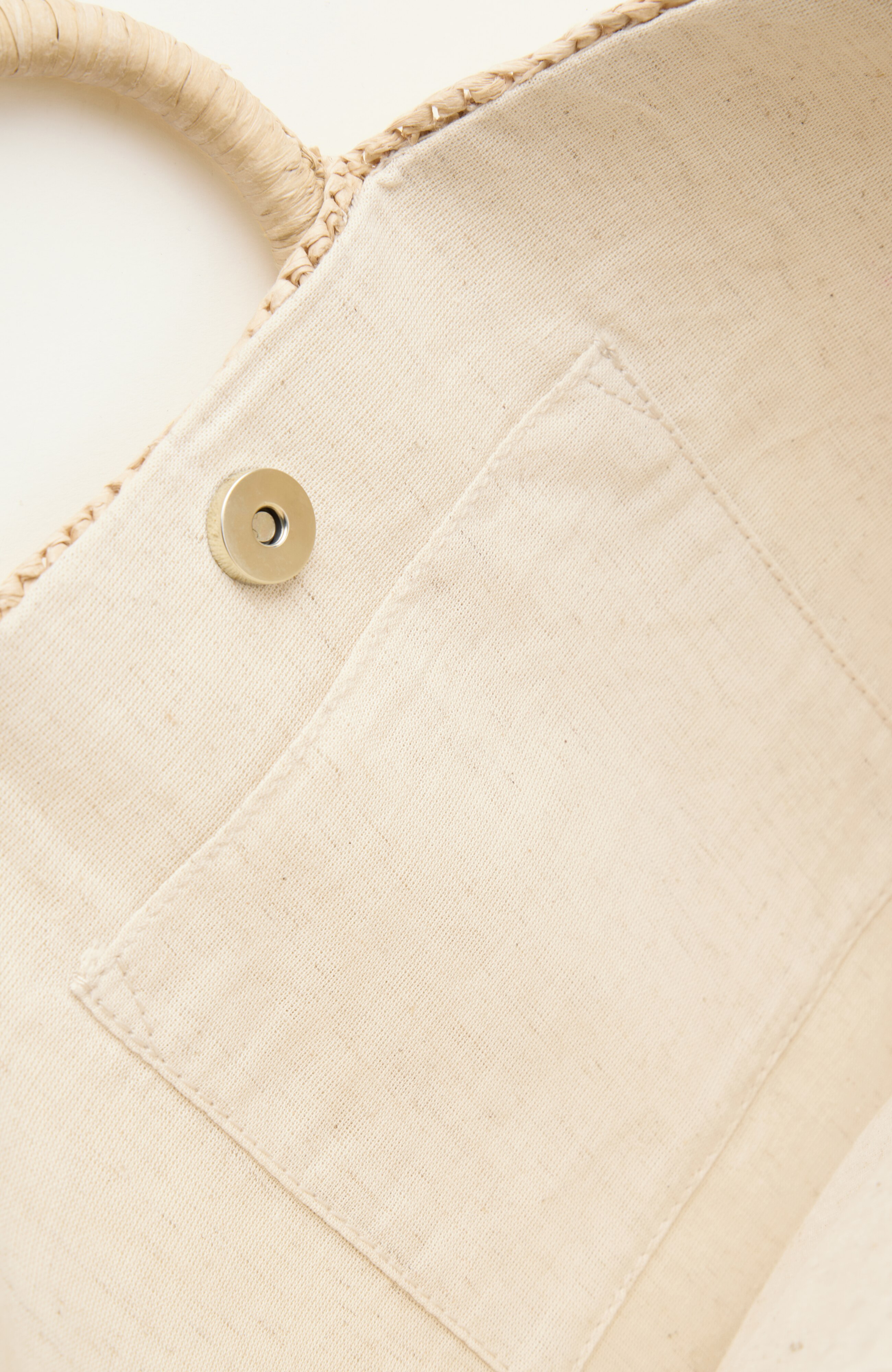 woven straw crescent bag