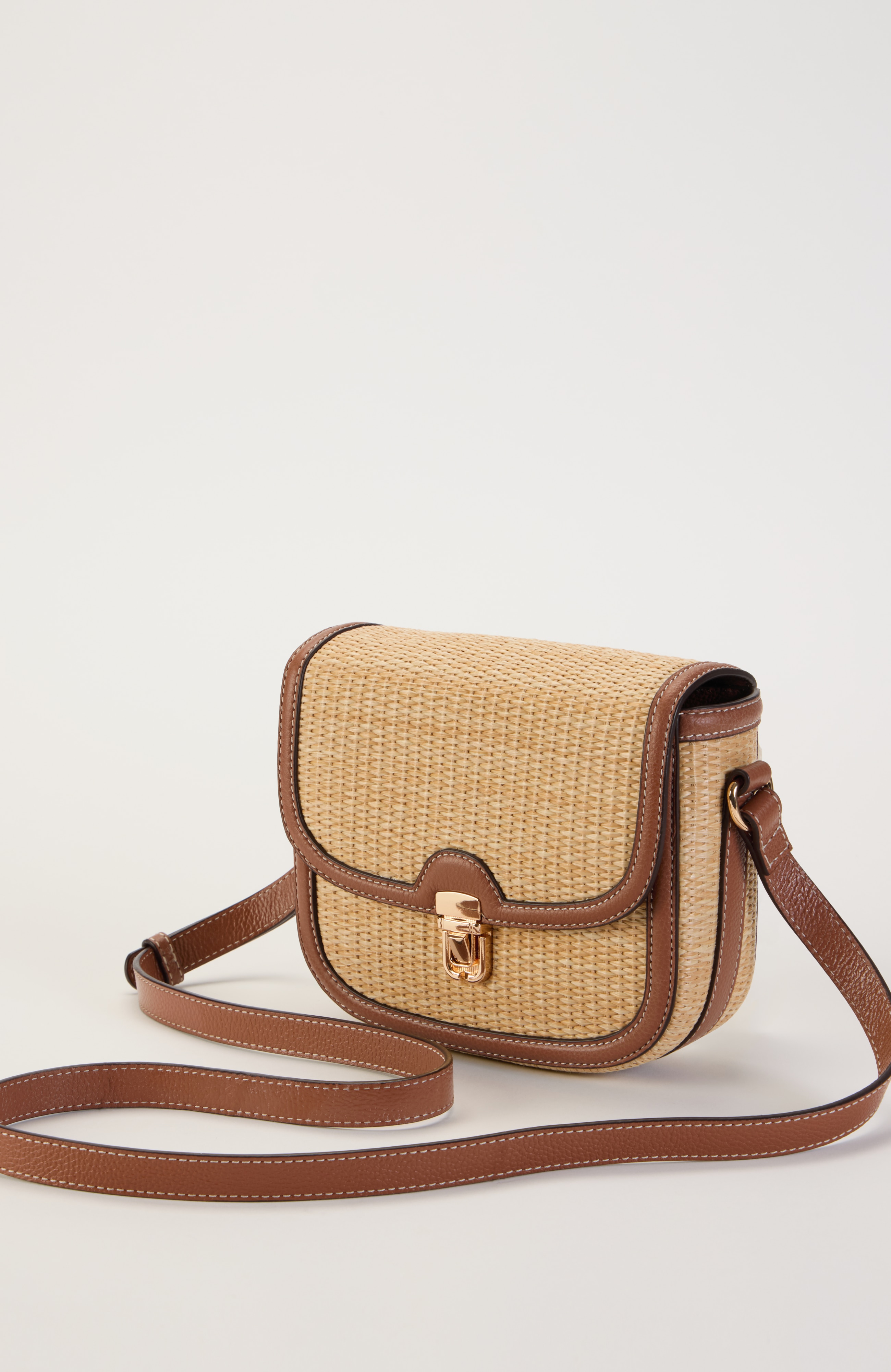 woven-textured crossbody