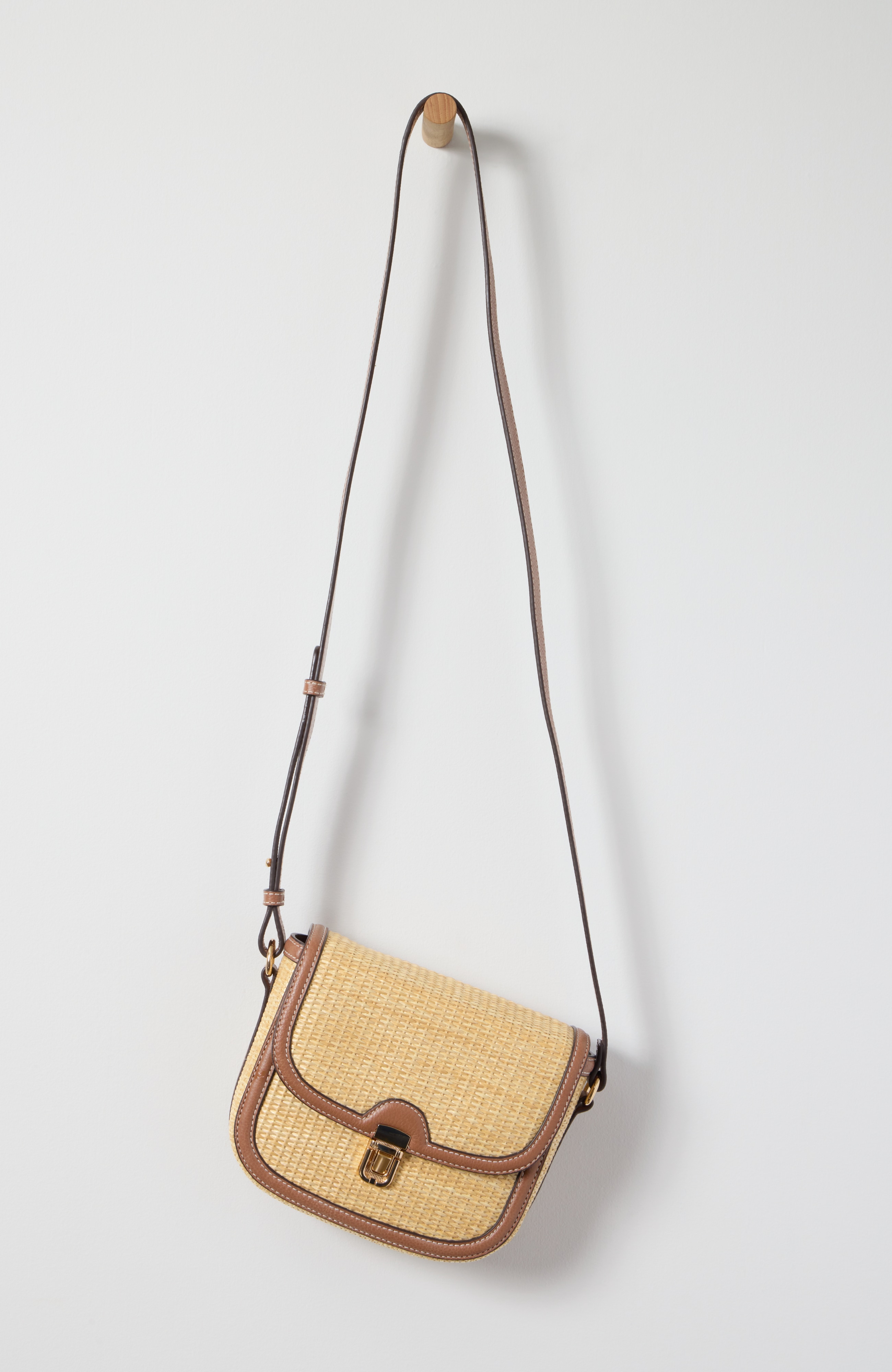 woven-textured crossbody