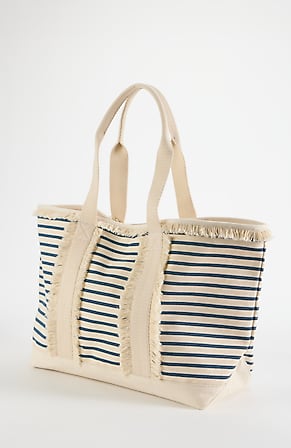 Image for Fringed Canvas Tote